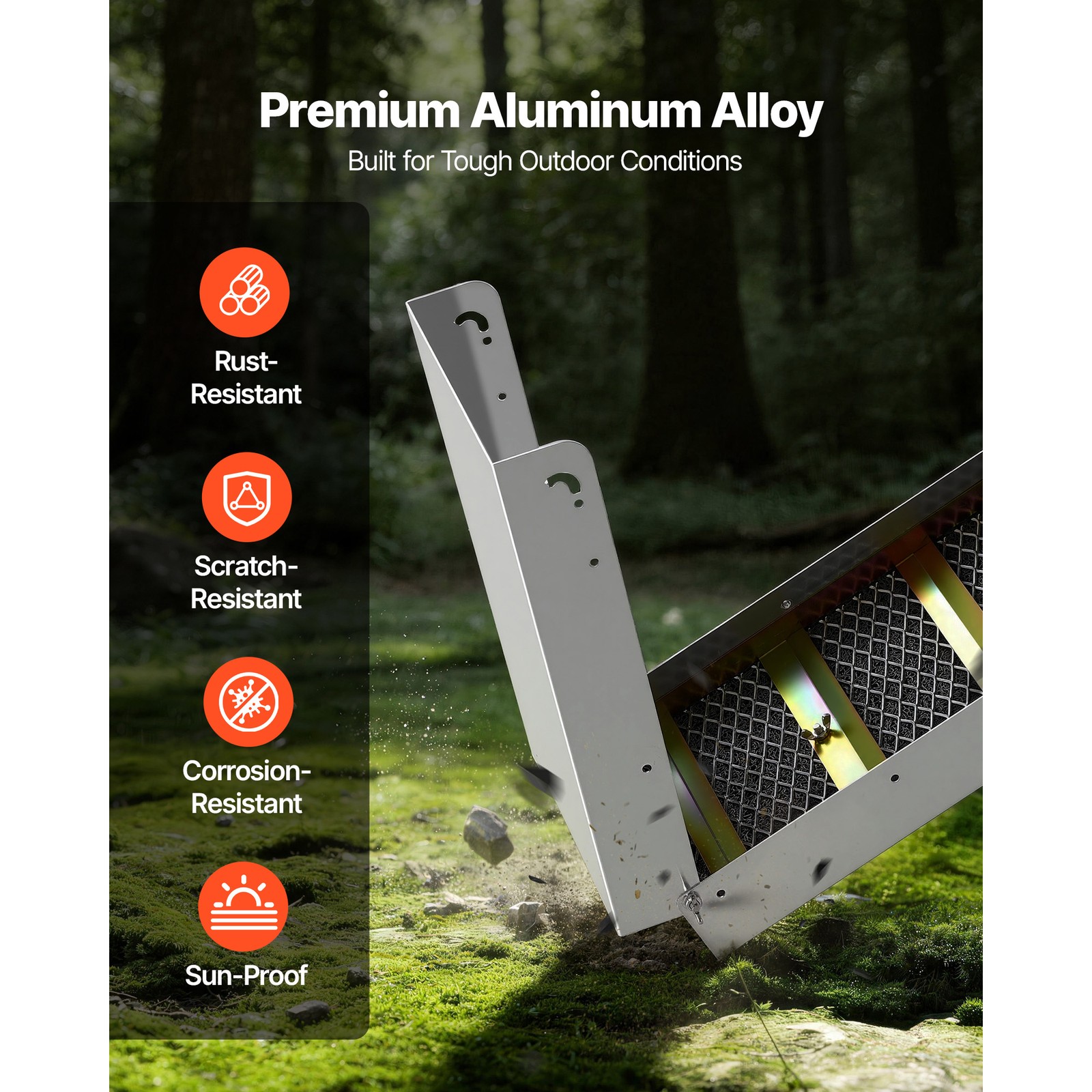 Uimoso 2-in-1 Highbanker Sluice Box 50-Inch Gold Mining Tool