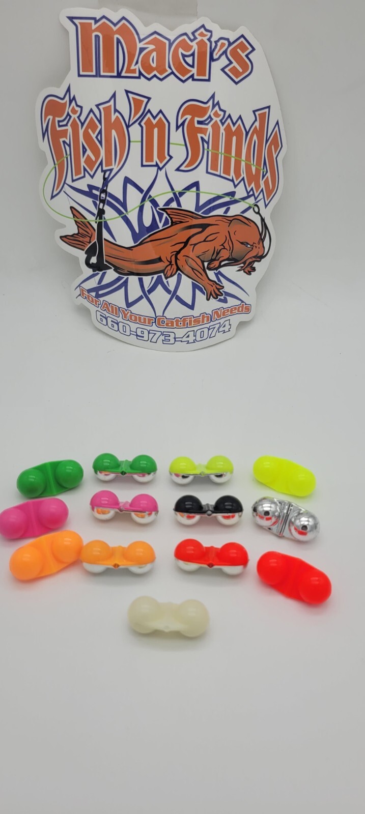 Inline Catfish Rattles Cod Halibut Flatties Bead Rattles Fish Attractant 25 -100