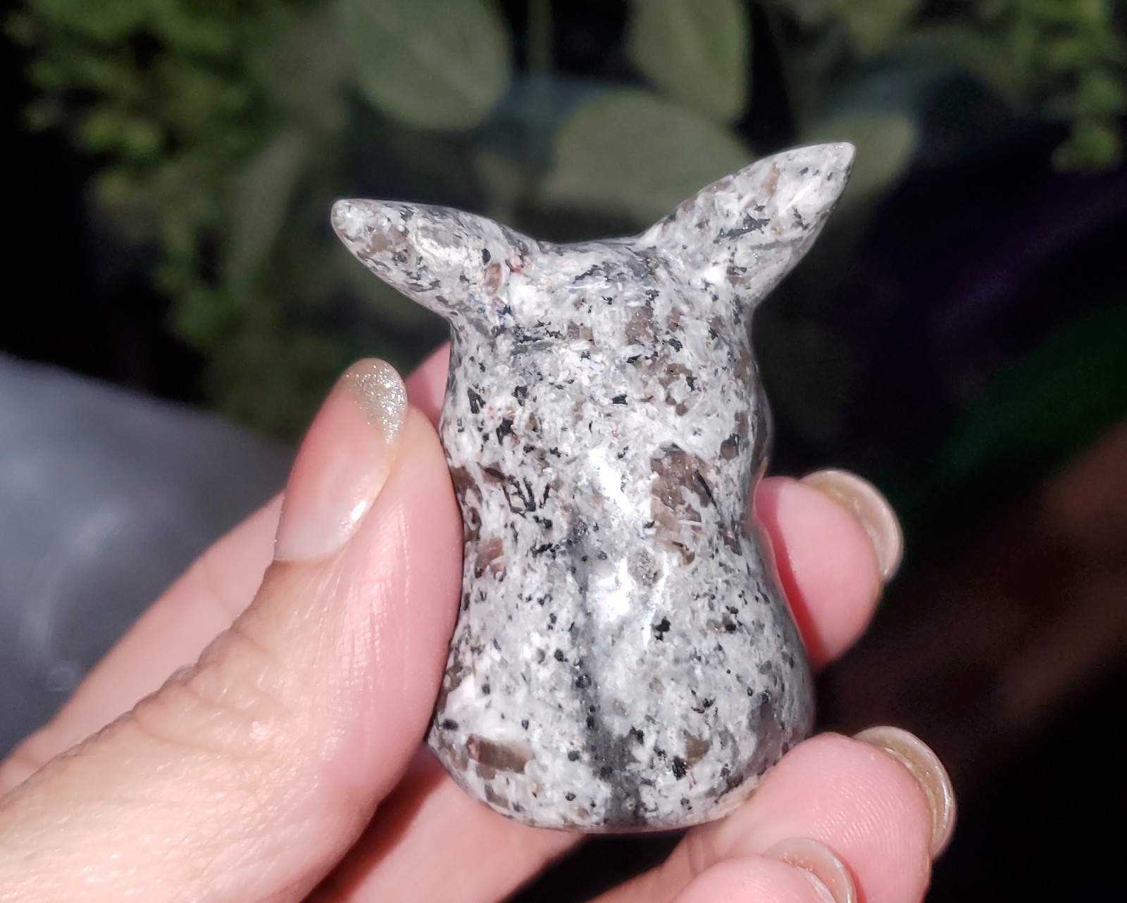 Natural Polished Yooperlite Pikachu Carving 66g