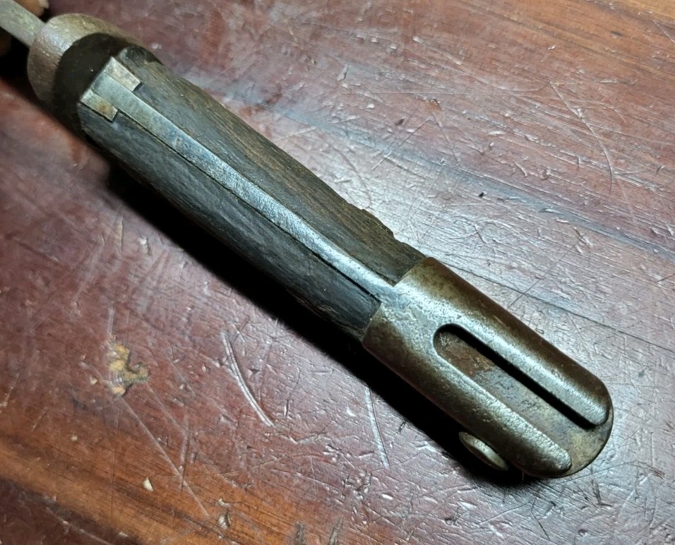 PRE WWI US M1892 KRAG / JORGENSEN BAYONET - DATED 1897 Made Into Trench Knife