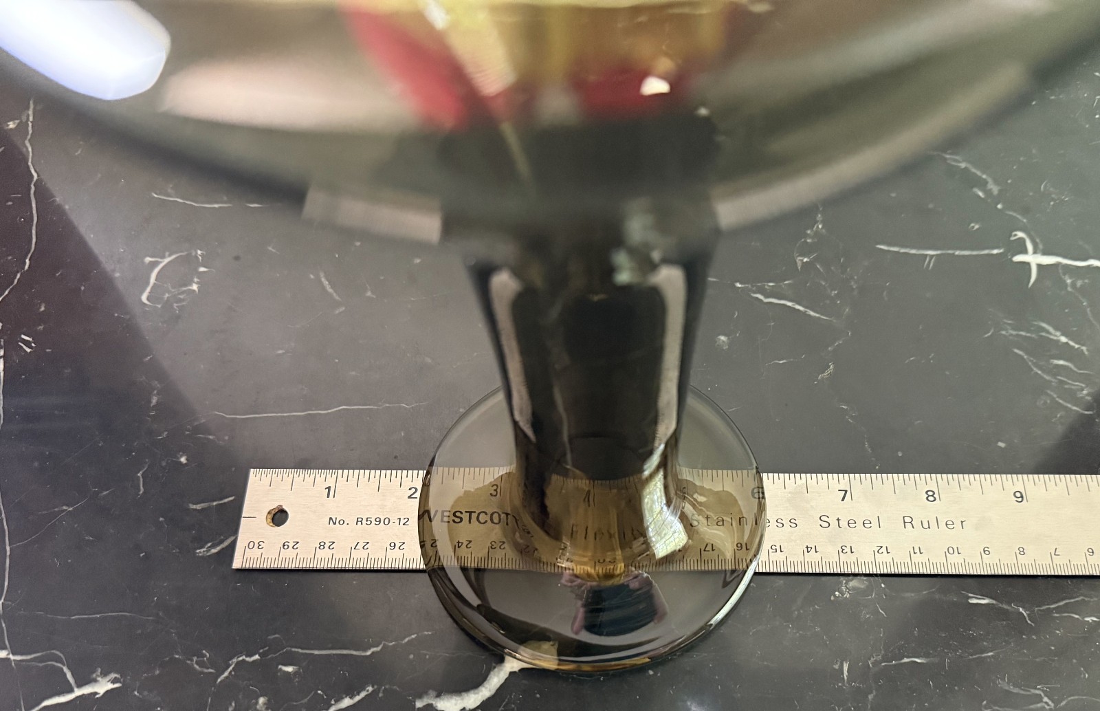 Charcoal Smoke 💨 Vintage Glass Vase 🏺 or Decanter No Stopper Gray Green 🖼️