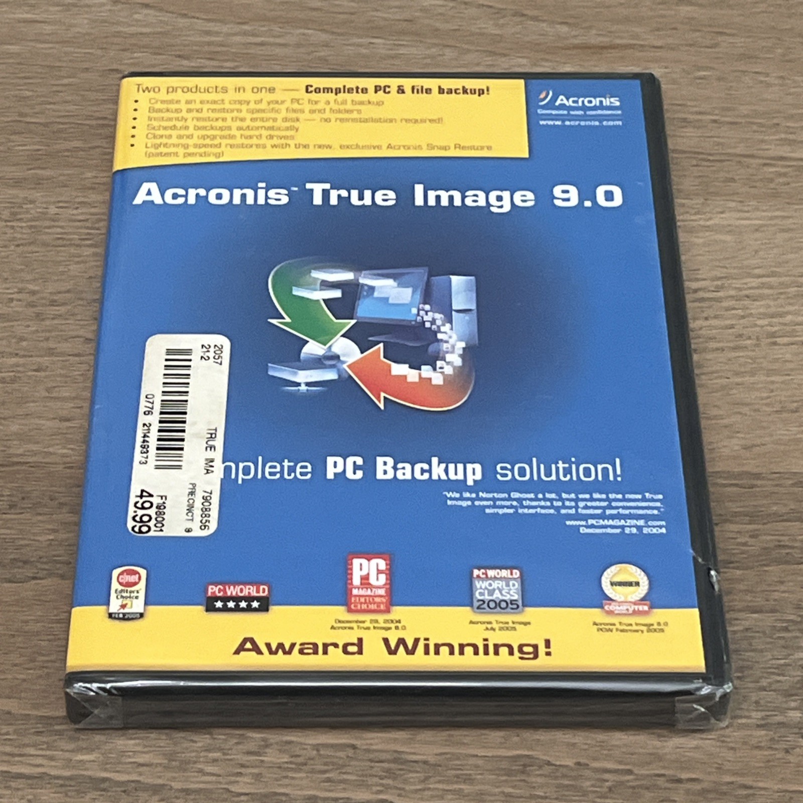 Acronis True Image 9.0 Complete PC Backup Solution Award-Winning 2005 Software