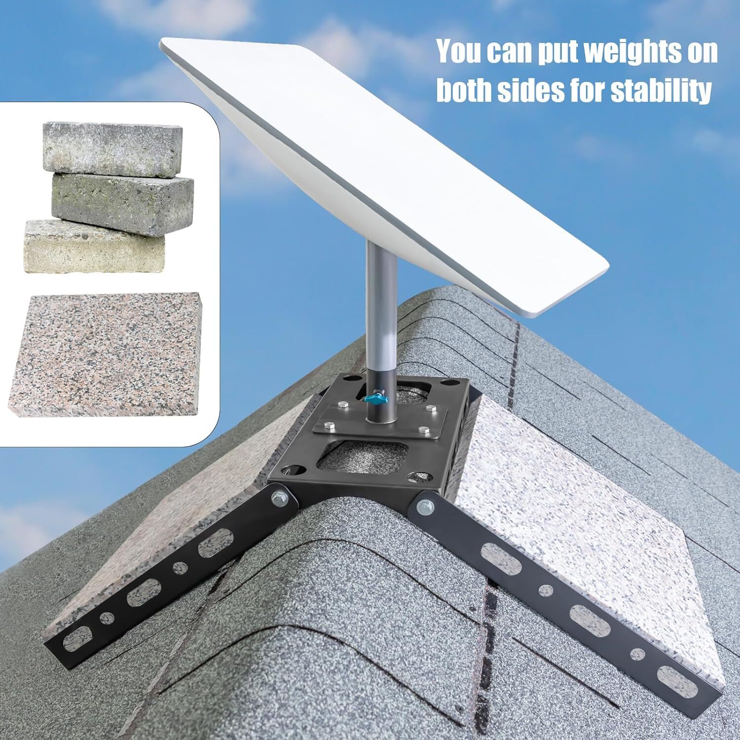 Adjustable Starlink Roof Ridge Mount, Starlink Ridgeline Mount Kit