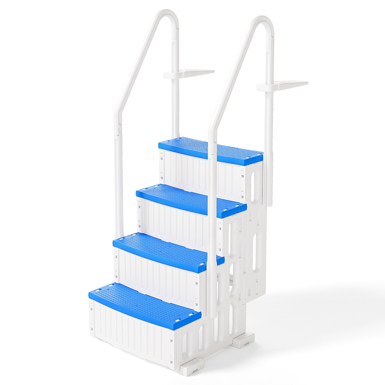 4-Steps Swimming Pool Ladder with Handrail Step for Indoor Outdoor Swimming Pool