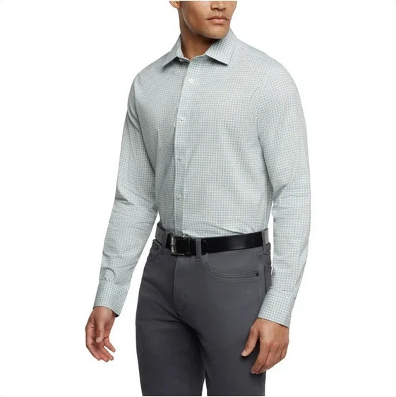 Banana Republic Men's Slim Fit Stretch Poplin Shirt XXL Striped