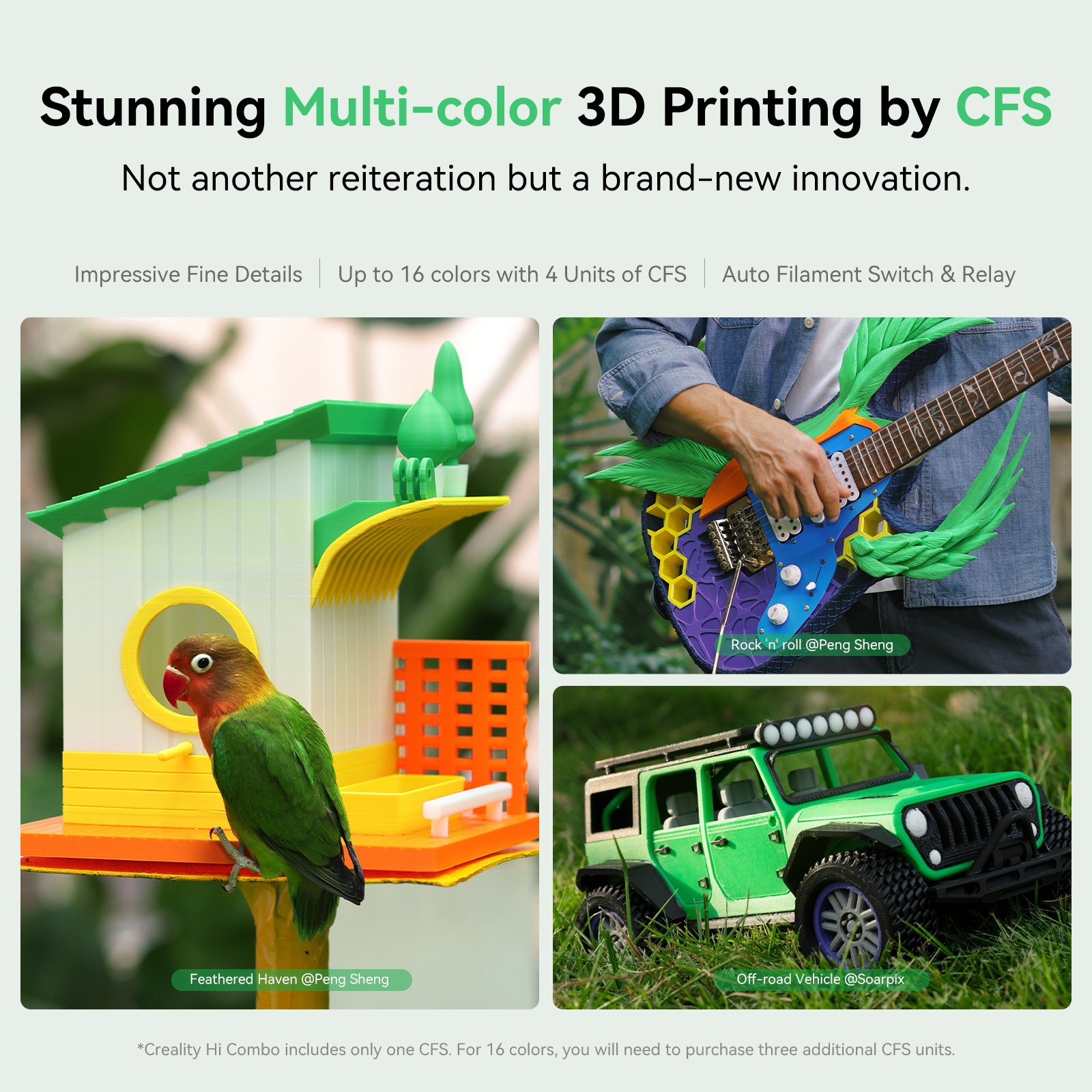 【Refurbished】Creality Hi Combo 3D Printer with CFS Automatic Filament Selection