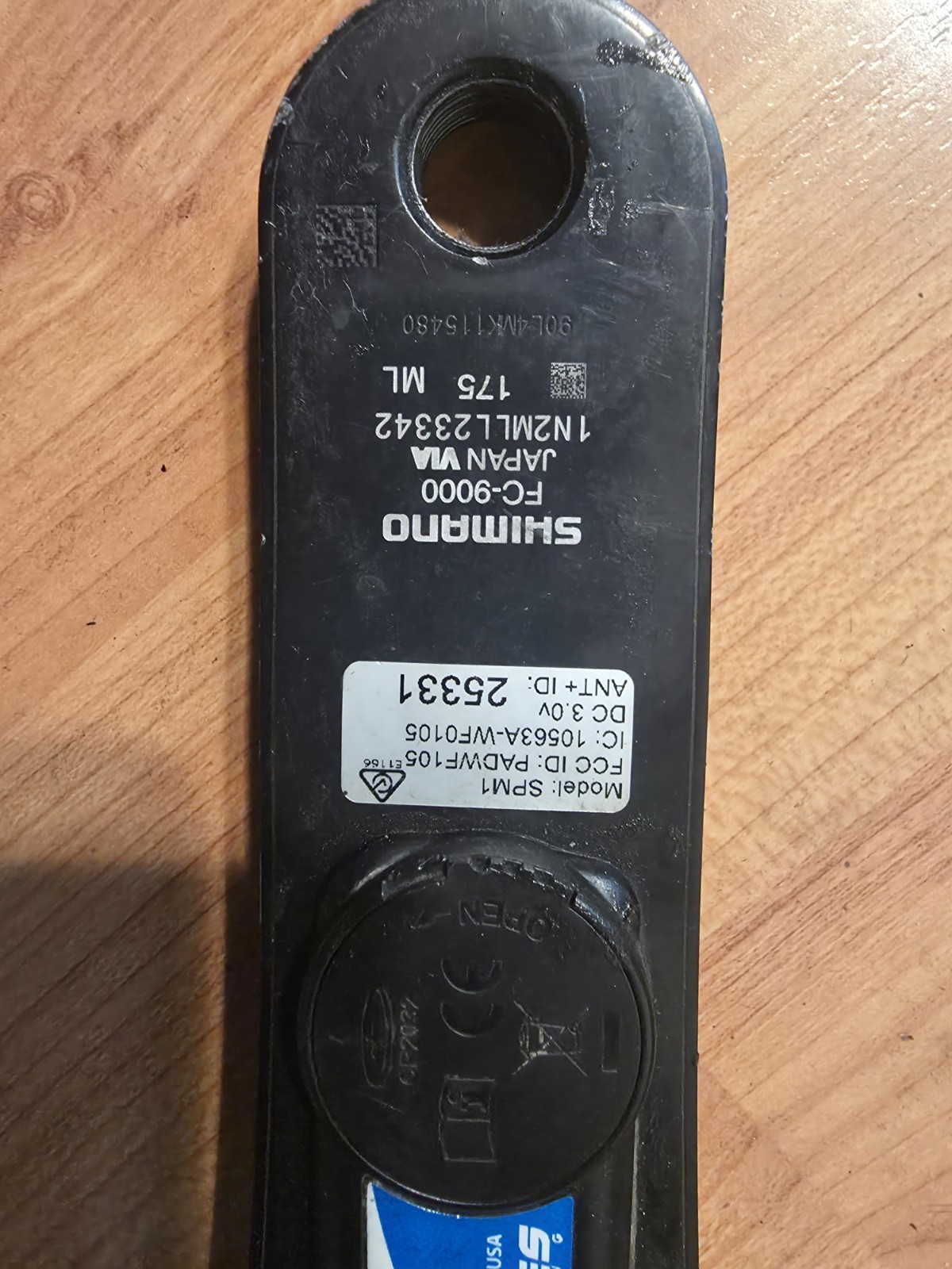 Stages Left Side Power Meter on Shimano Dura-Ace 175 Left Side Crank