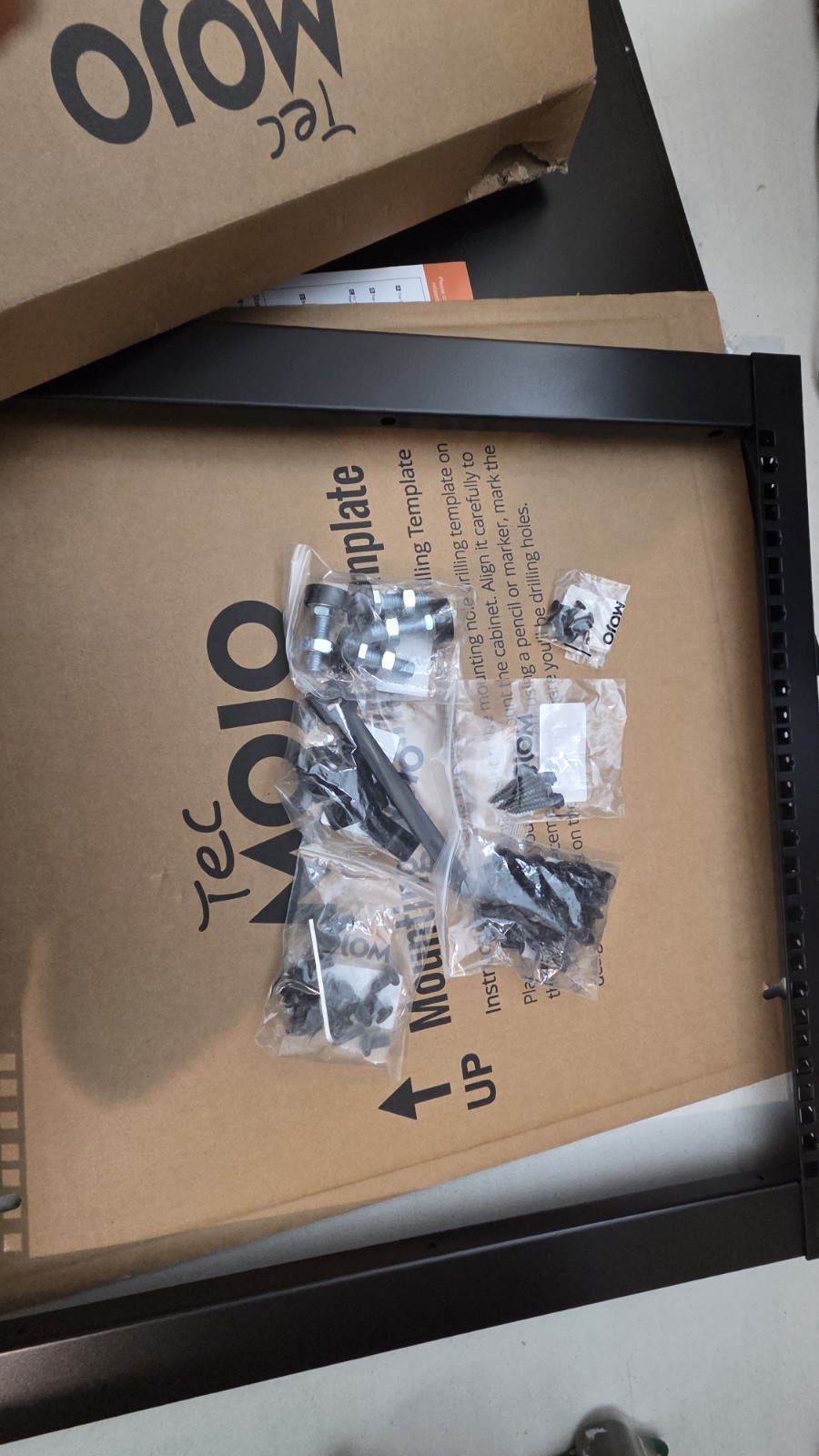 Tecmojo 12U Open Frame Network Rack for IT & AV Gear, AV Rack #2541P Y4X2