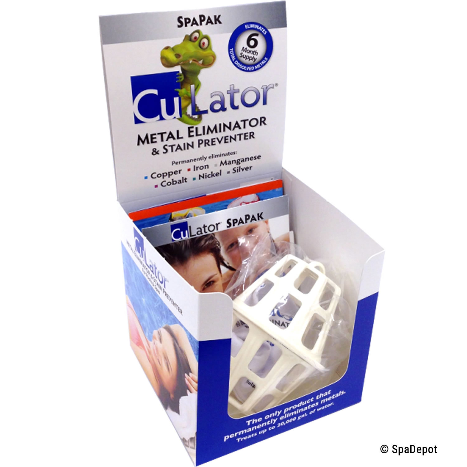 CuLator Spa-Pak 6-Month Hot Tub Metal Eliminator & Stain Preventer w/Gator Egg