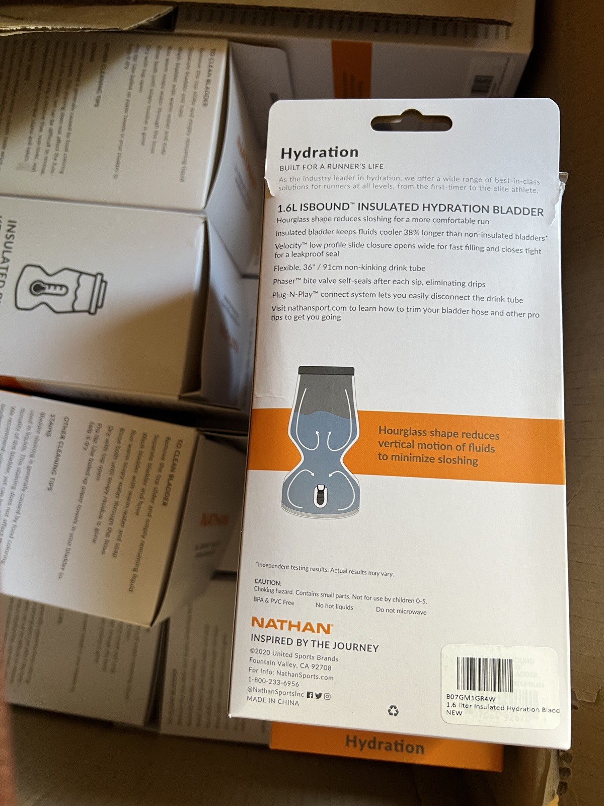 NATHAN 1.6 Liter Hydration Bladder New Sealed In Box