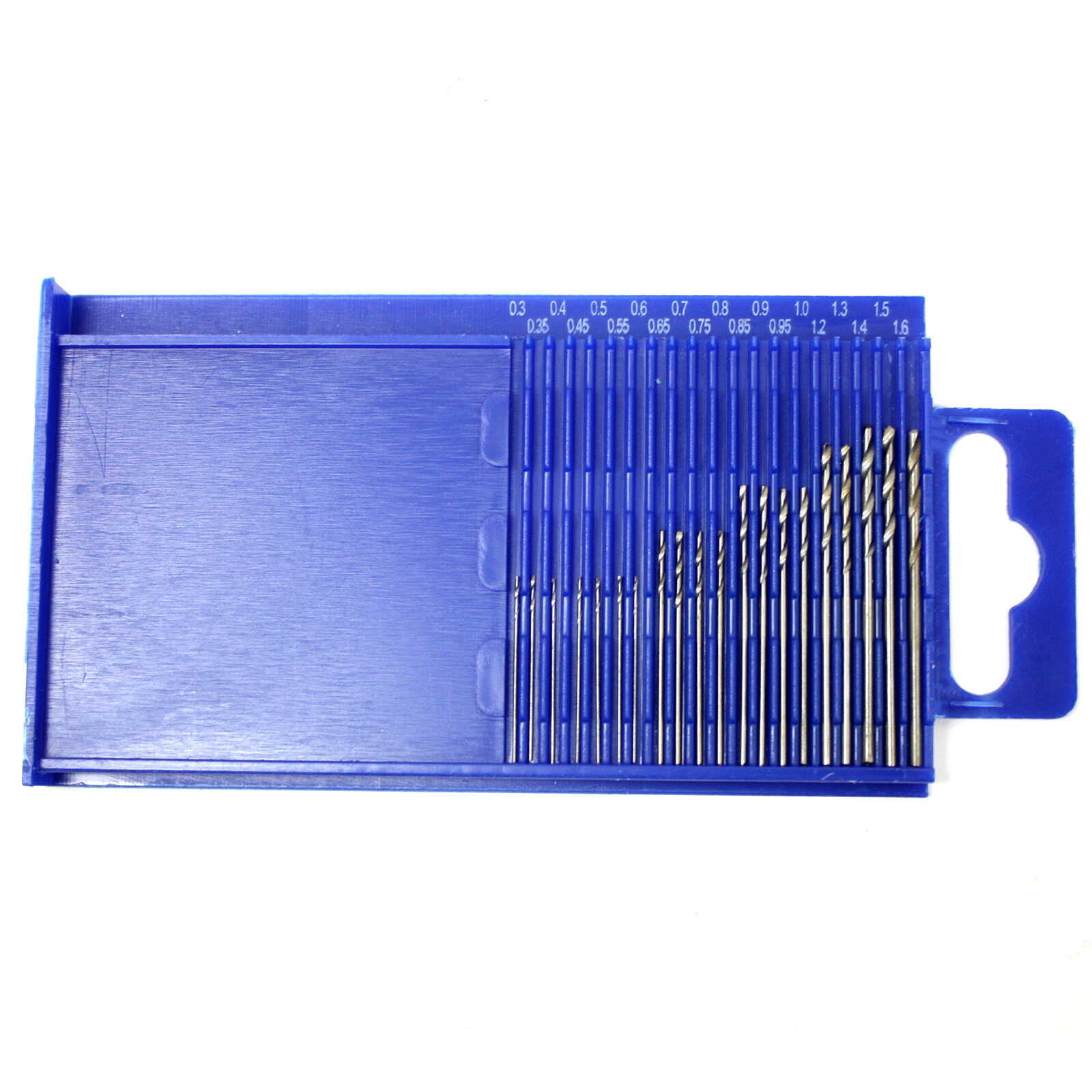 21pc Mini HSS Twist Micro-Drill Bits Set Index 61-80 w/Aluminum Hand Drill hobby