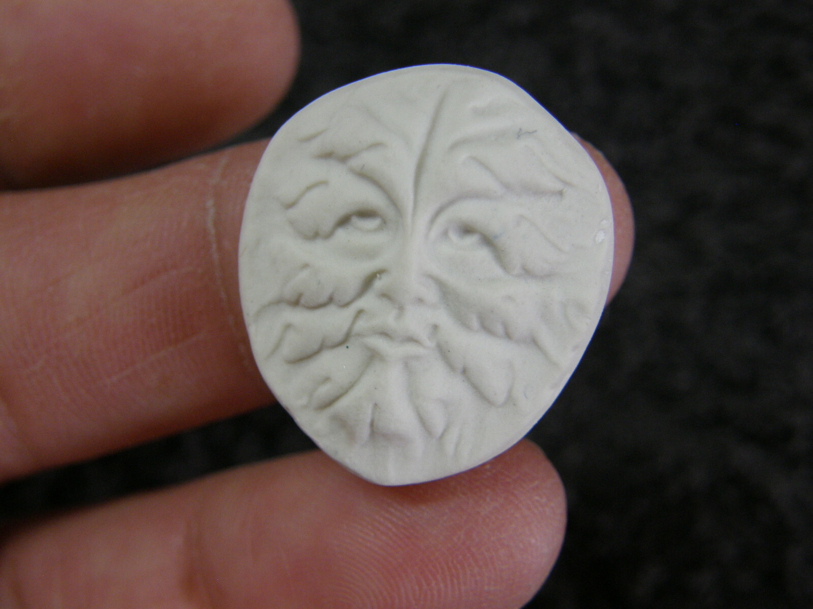Small Green Man Face Polymer Clay Mold MD1555