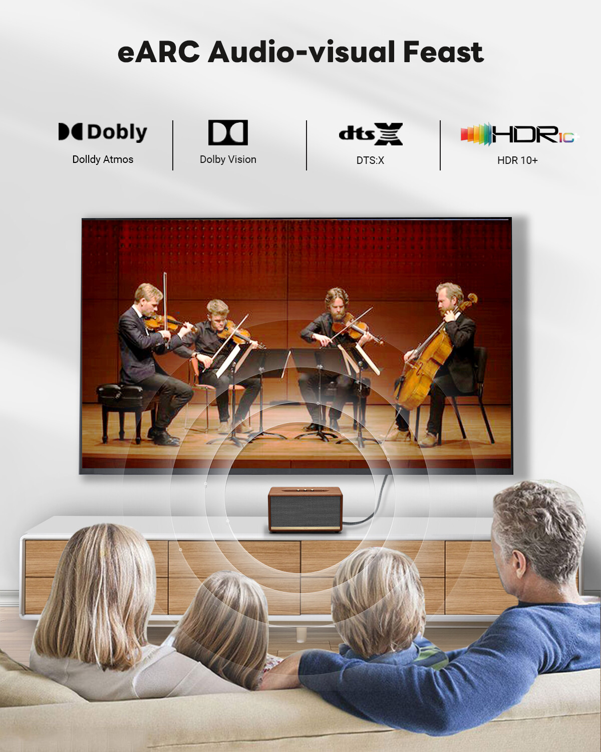 HDMI 2.1 Cable HDMI 8K@60hz 4K@120Hz 144Hz 240Hz Certified 48Gbps eARC HDR10+ 3D