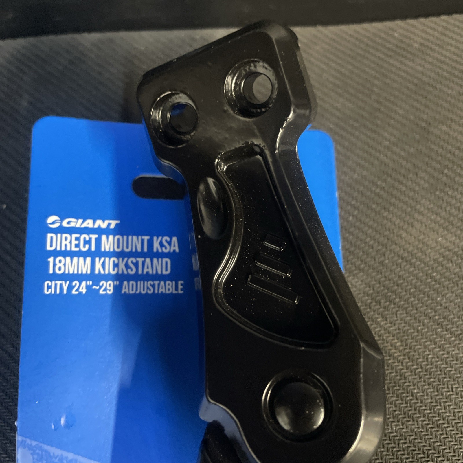 Giant Direct Mount KSA 18mm Kickstand Adjustable 24"-29" Black w/ Bolts