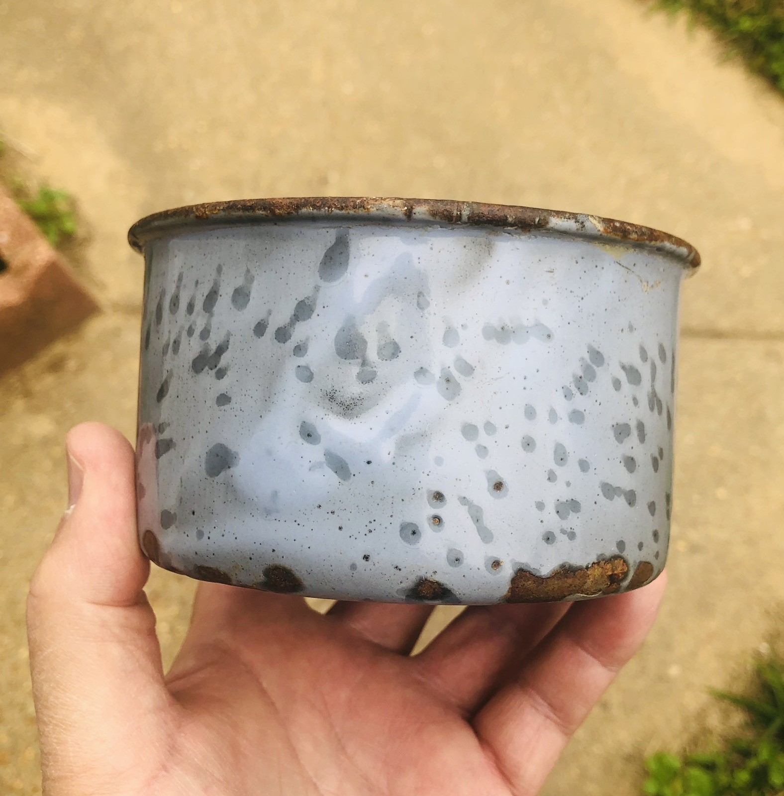 Spanish American War U.S. Army Gray Enameled *U.S. SOUP CUP* Calvary, Military