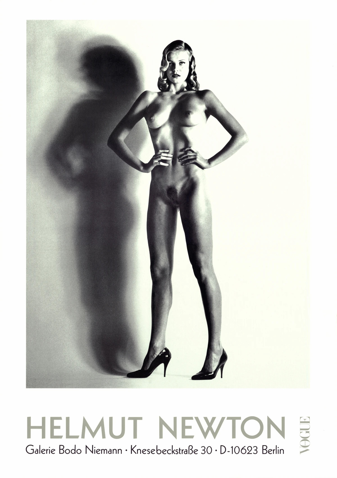 HELMUT NEWTON Big Nude 33" x 23.25" Poster 1992 Photography Black & White