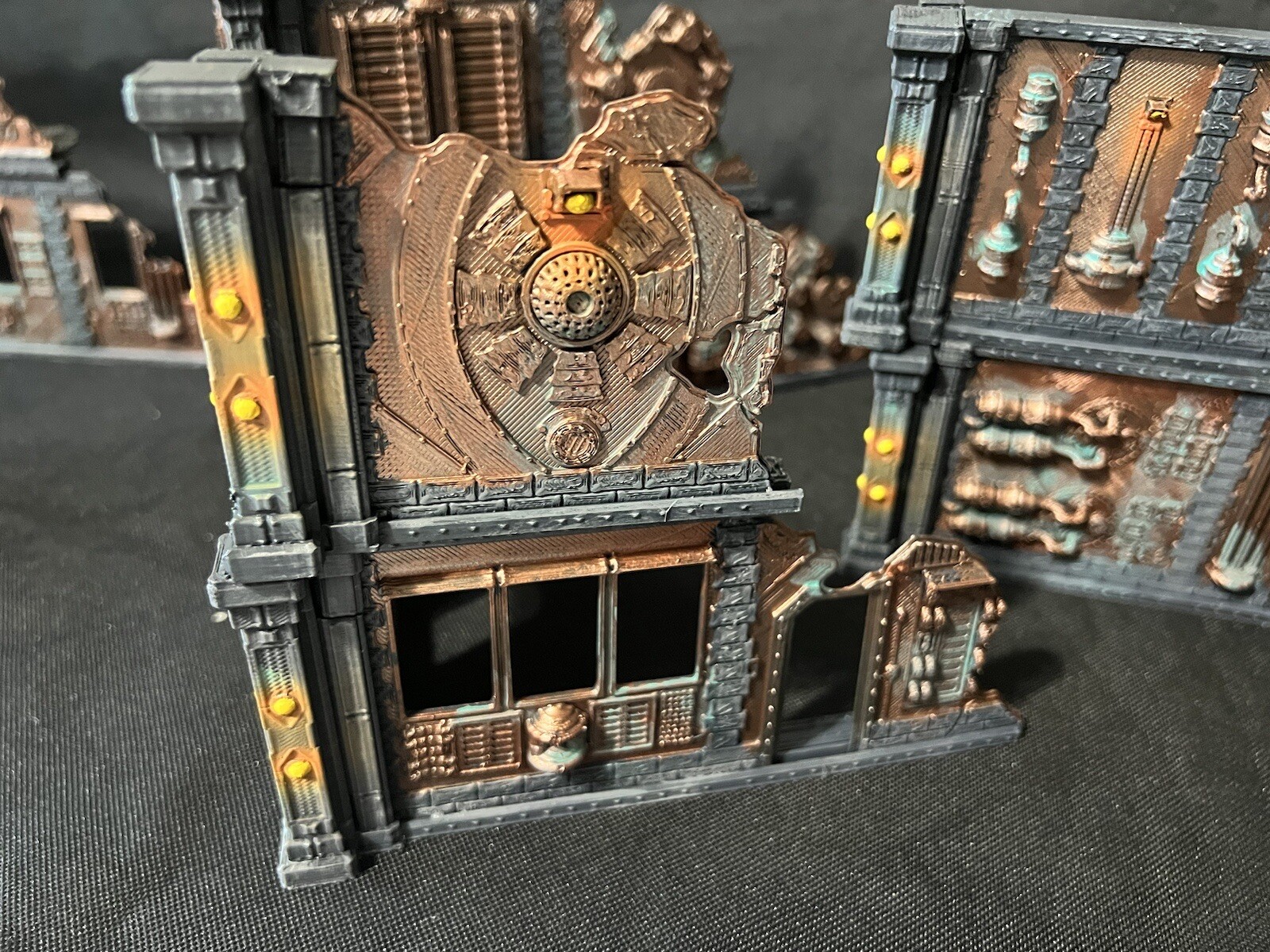 Tabletop Wargaming Terrain Fully Painted Industrial Warhammer 40K Compatible