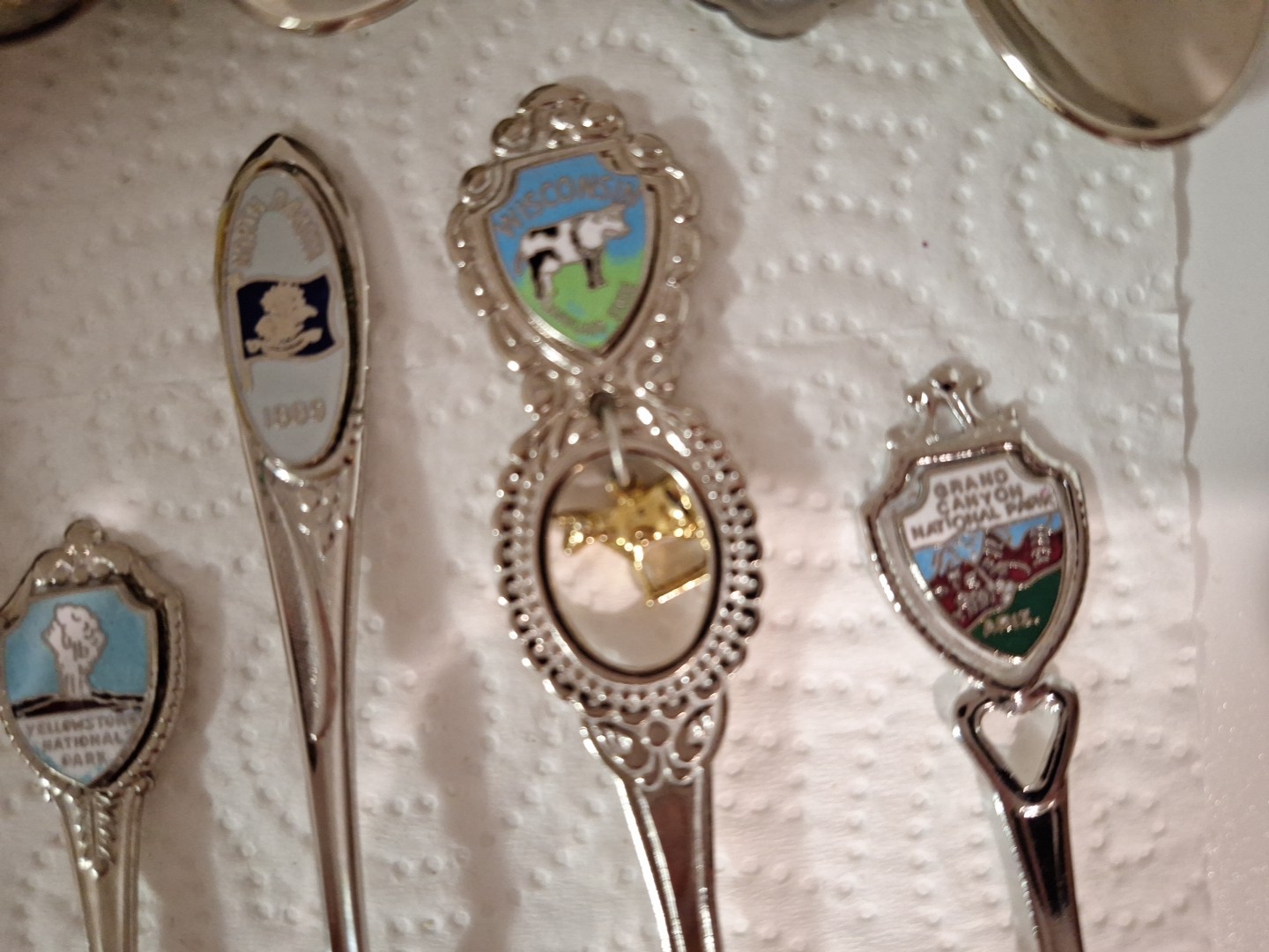 20 Souvenir Small Spoons, Vintage.