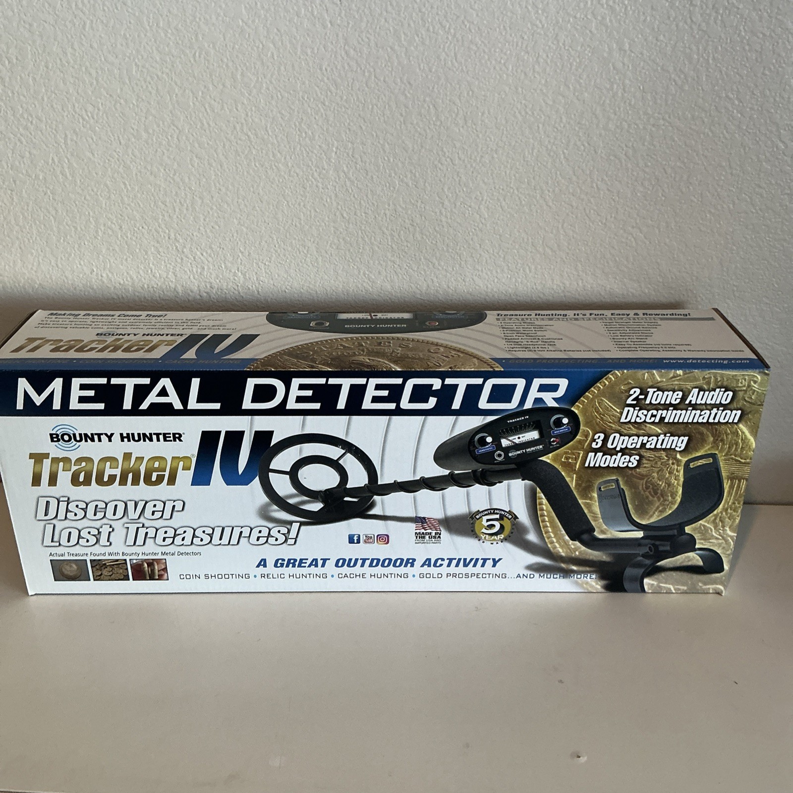 Bounty Hunter Tracker IV Metal Detector Waterproof Coil