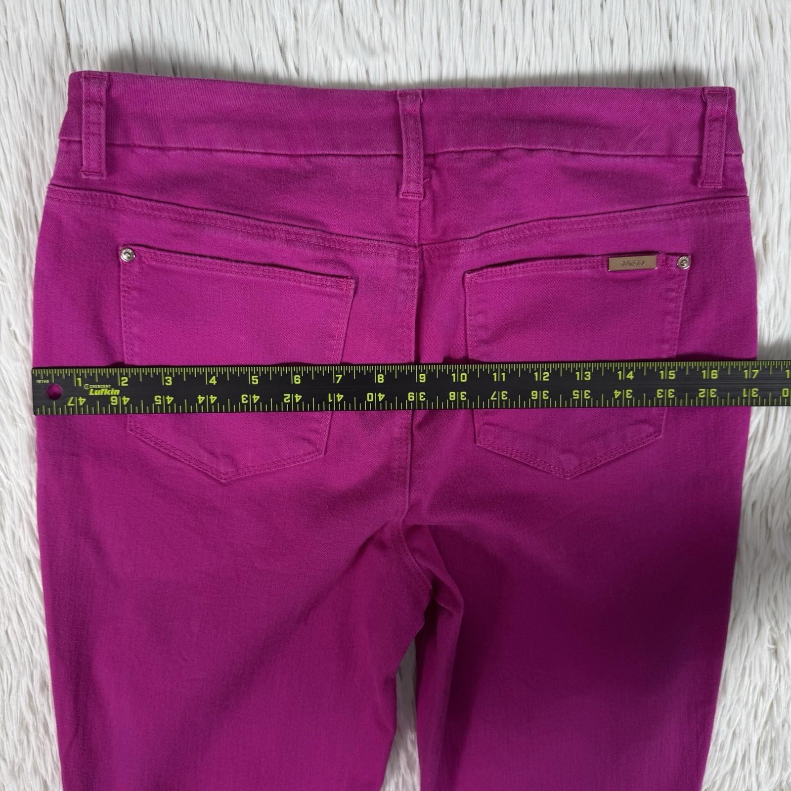 Chico's Pink The So Slimming Girlfriend Ankle Denim Jeans Women's 0.5 US 6