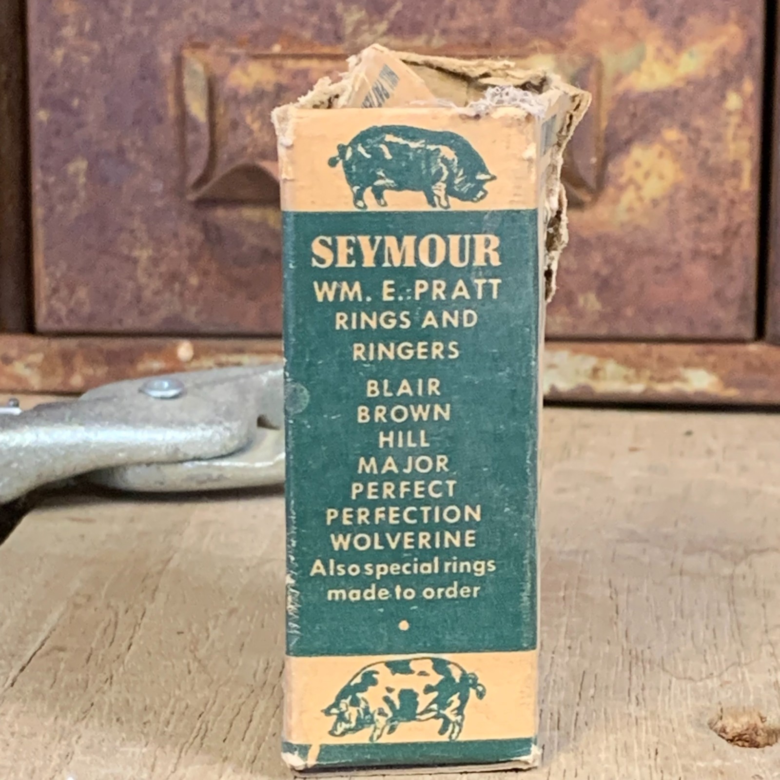 DECKER'S HOLD'EM ~ Hill Ringer 8” Hog Ring Pliers + Partial Box Of Seymour Rings