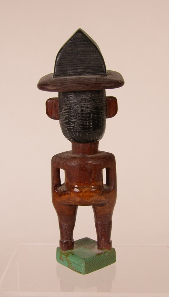 Antique Carved Wood Forest Ranger Mid 20th Century Size 7.75" H x 2.5" x 2.62