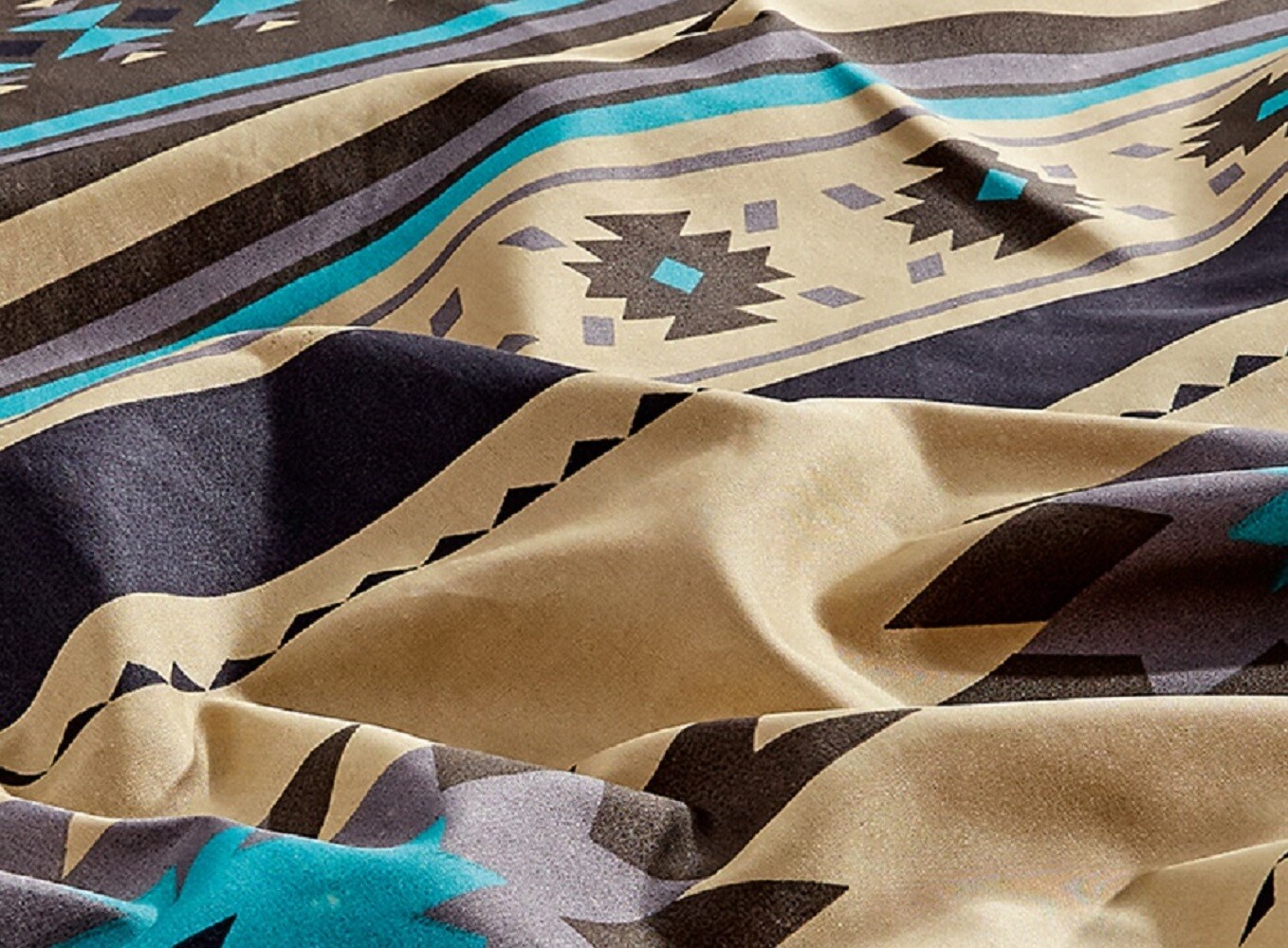 Chezmoi Collection 4-Piece Southwestern Tribal Multi-Color Sheet Set