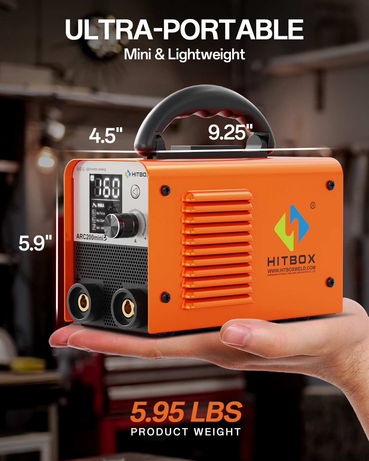 Portable 160A Mini Welding Machine MMA/Lift TIG VRD ARC Stick Welder 110V