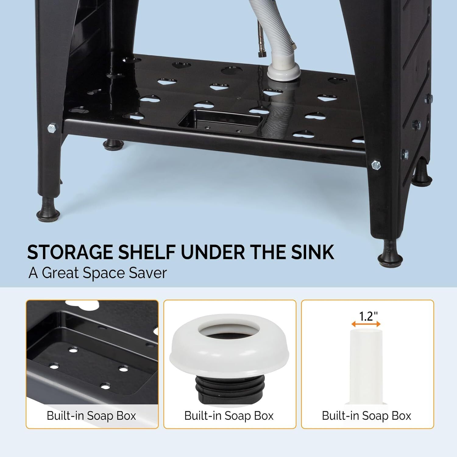 32.3 in x 22.4-Inch Indoor and Outdoor Utility Sink with Faucet High Quality New