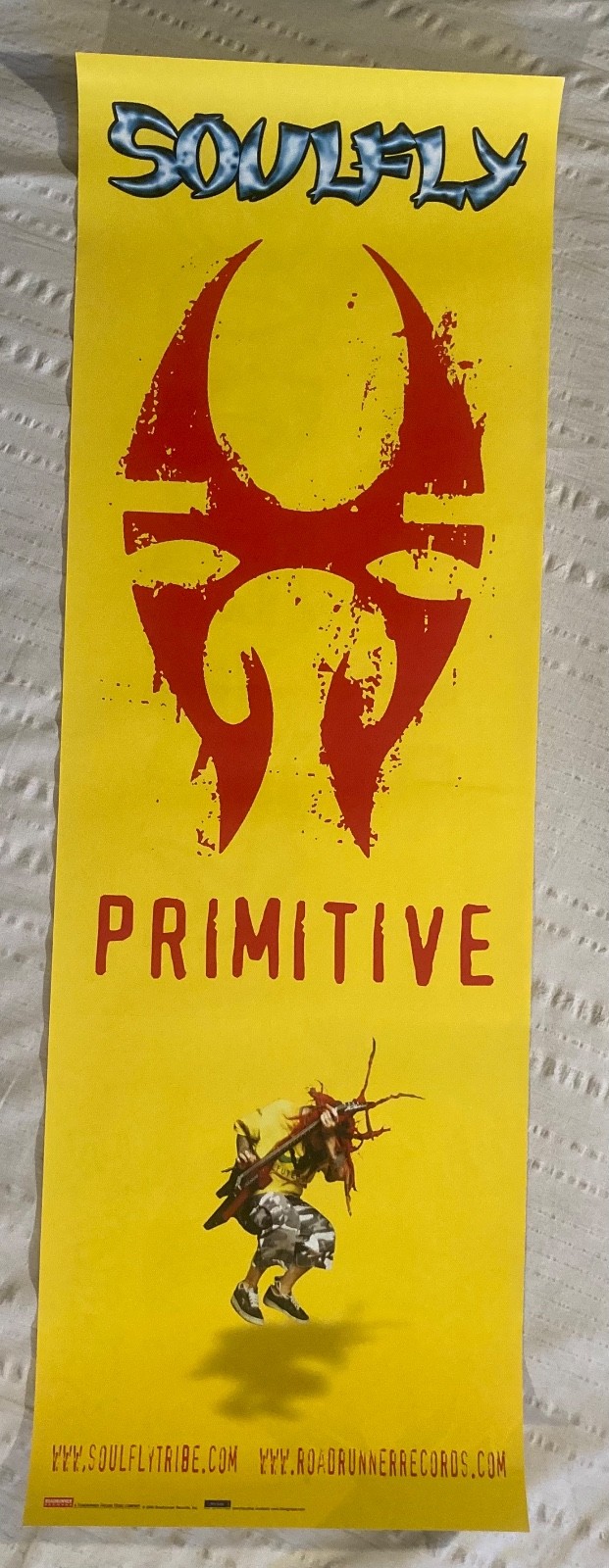 Soulfly 2000 Two-Sided Promo Poster Primitive Nu Metal Music N