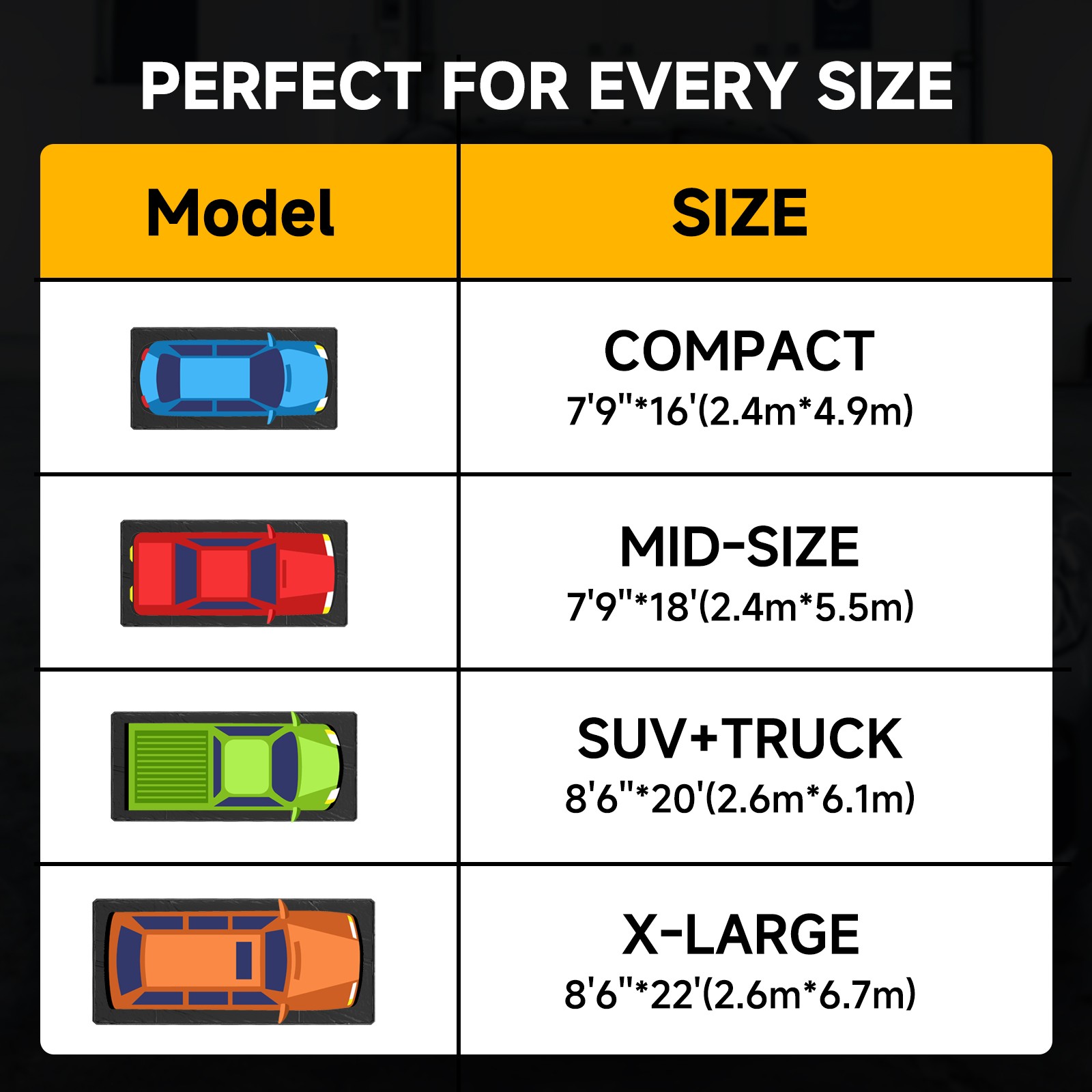 Garage Floor Mat, Non-Slip PVC Under Car Waterproof Containment Mats for Cars