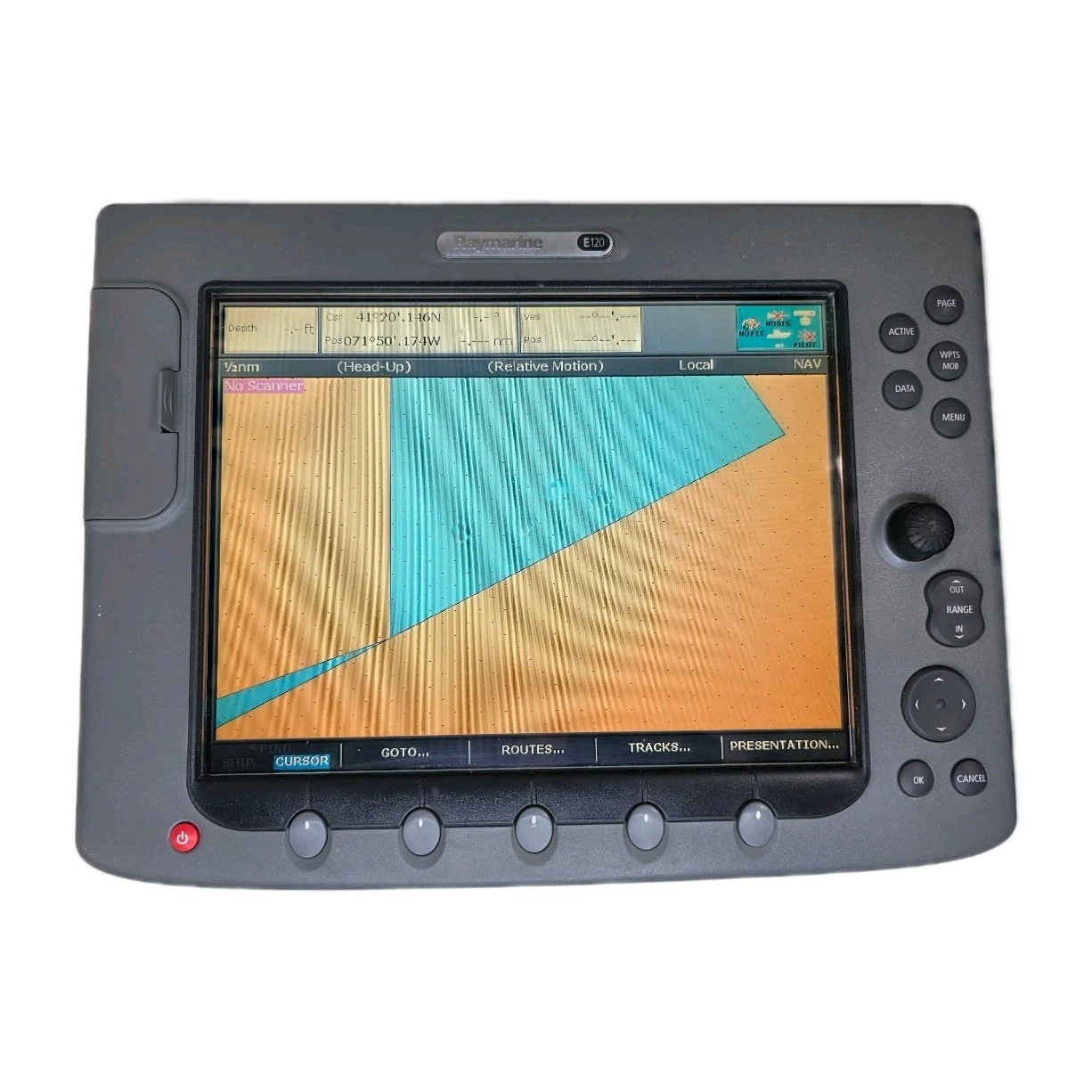 Raymarine E120 Classic Chartplotter & MFD Display, AS-IS (READ DESCRIPTION)!!!