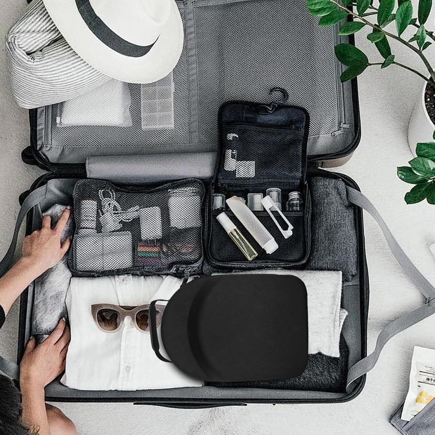 Compact Hat Protector Case with Adjustable Strap - Ideal for Travel & Gifting