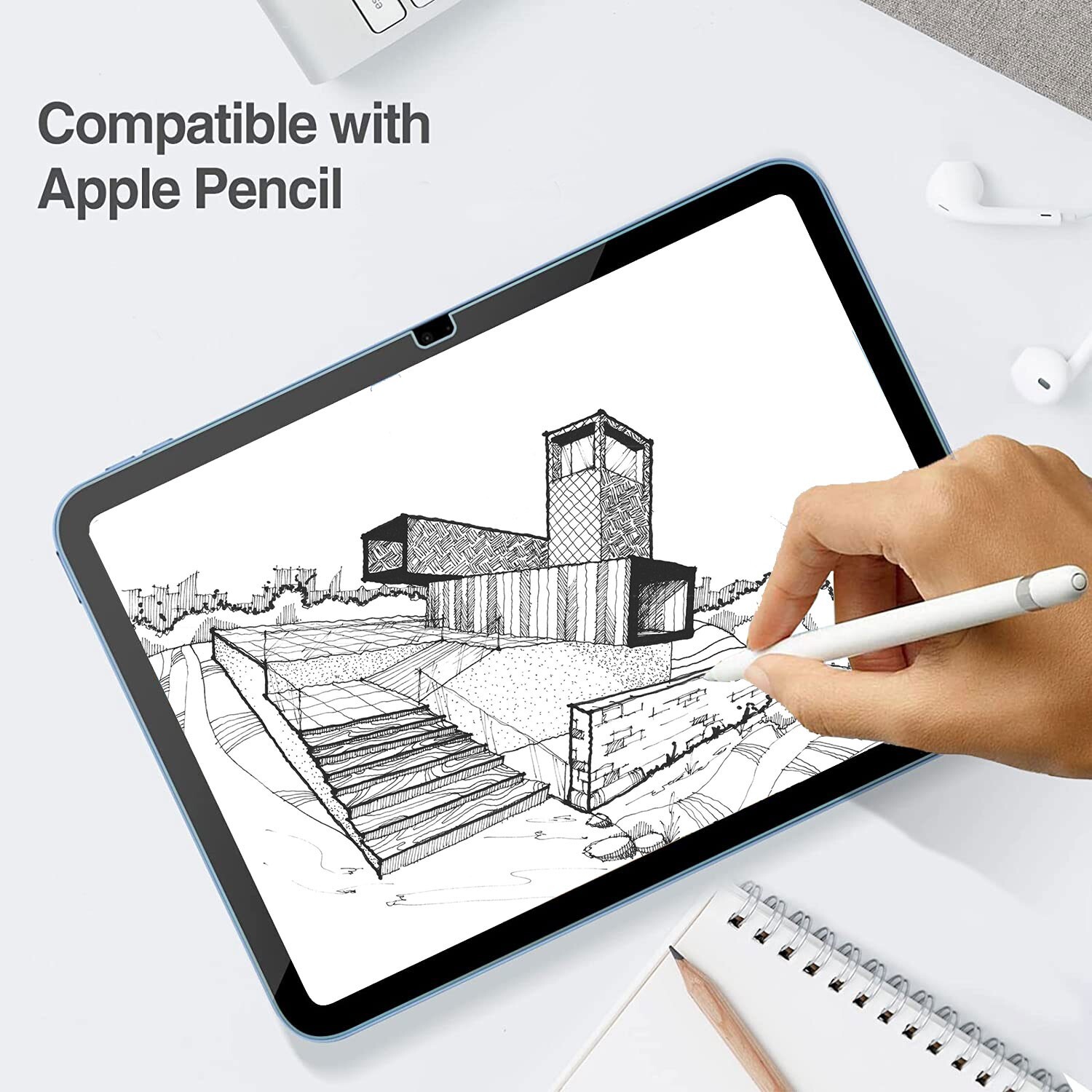 2 PCS For 2025 iPad (A16) 11-inch 11th Gen Tempered Glass Screen Protector Saver