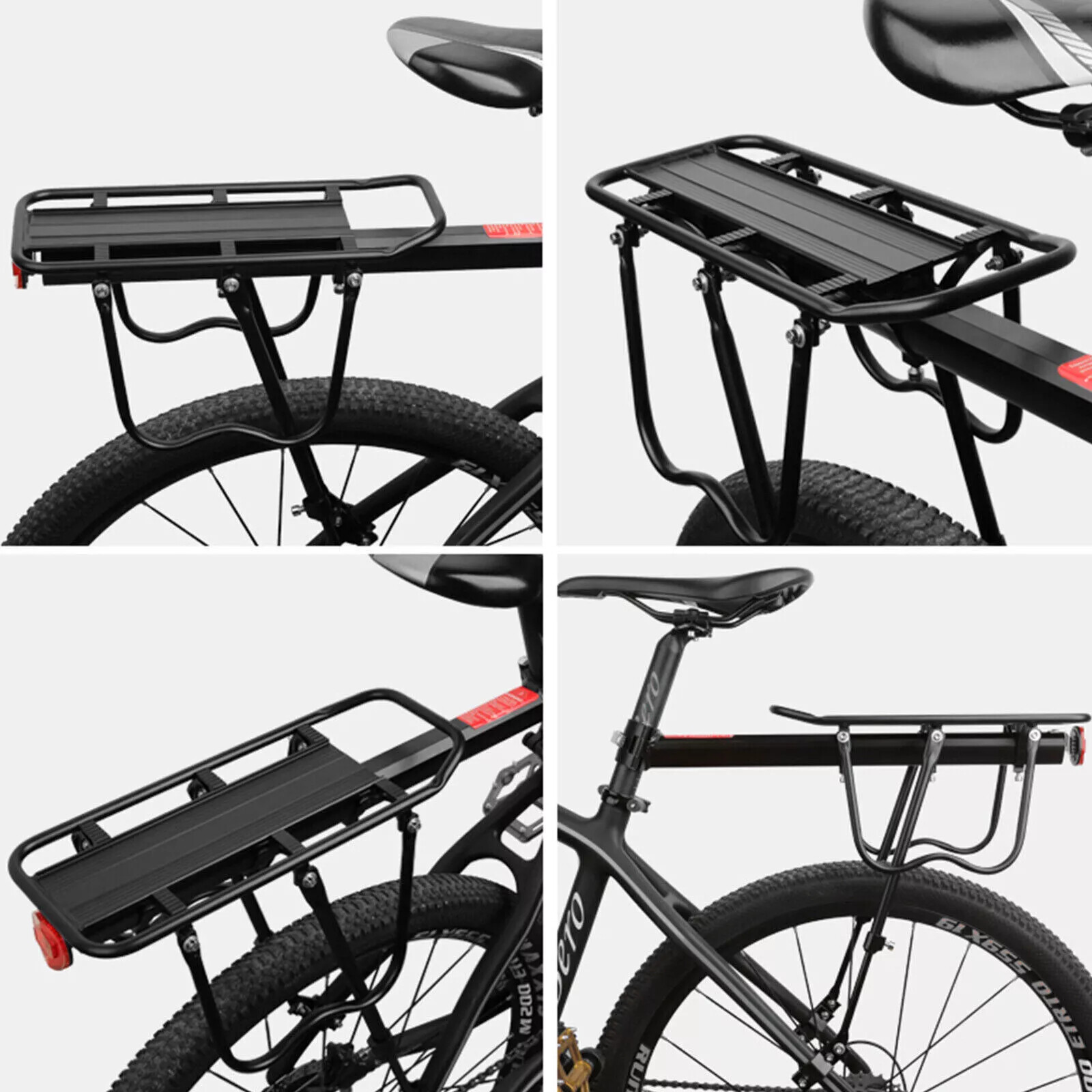 Bike Rear Carrier Rack Mountain Road Bicycle Bracket Cycle Luggage Cargo Holder