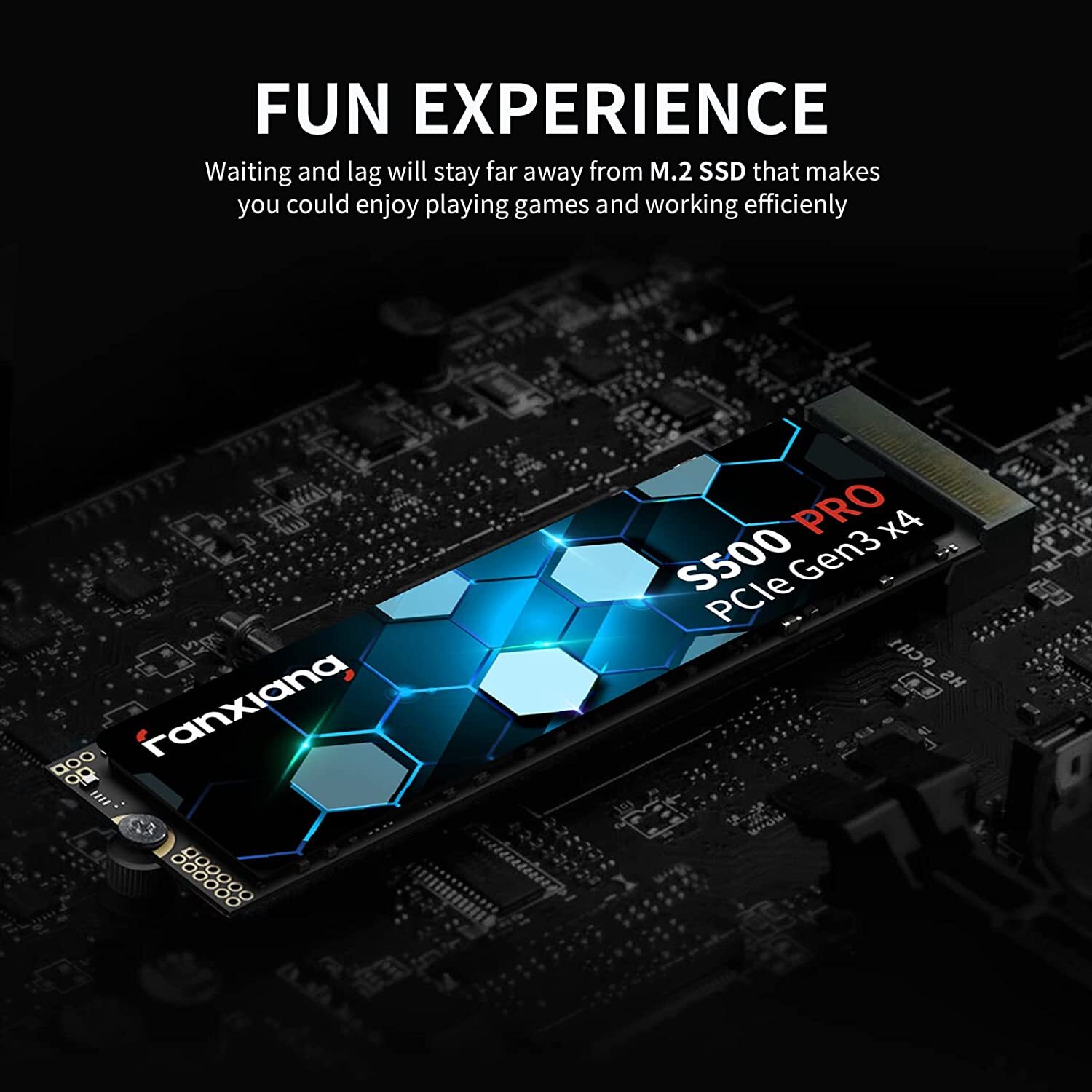 fanxiang S500PRO Internal SSD M.2 NVMe PCIe Gen 3.0×4 Solid State Drive 3500MB/s