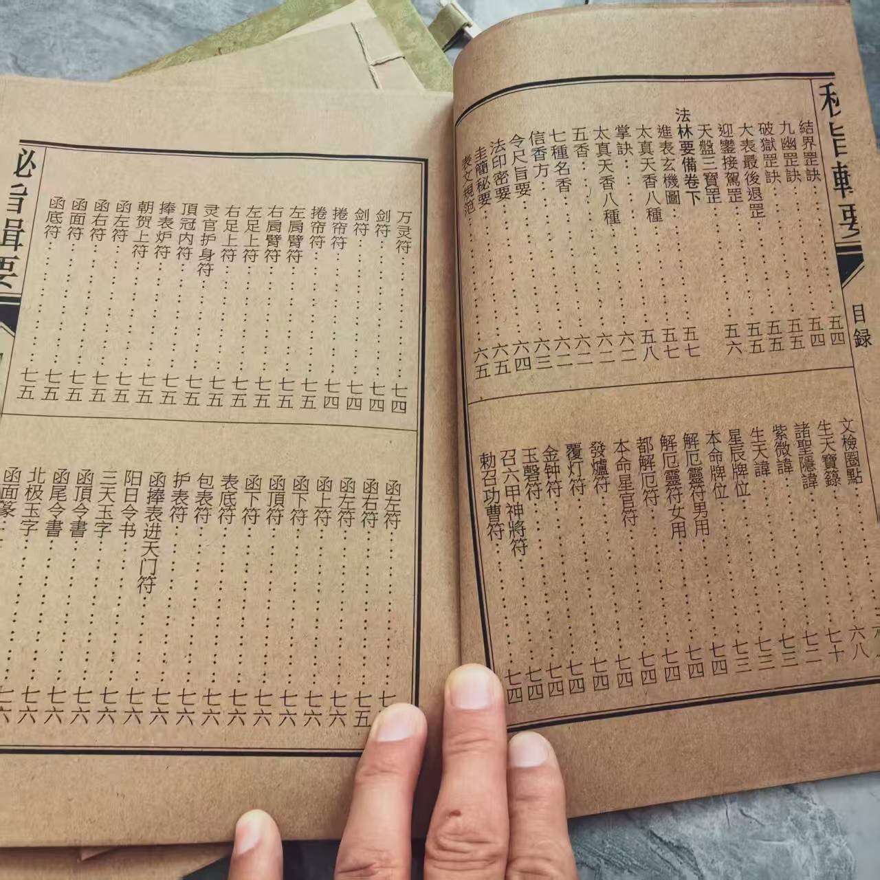 Old China Witchcraft Charm Books Complete of 'Summary of Quanzhen Secret Edict'