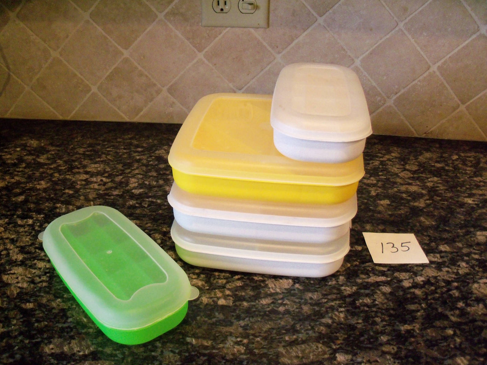 5 Eagle Craftstor Craft storable Square Divided Tray Storage Craft Bin Container