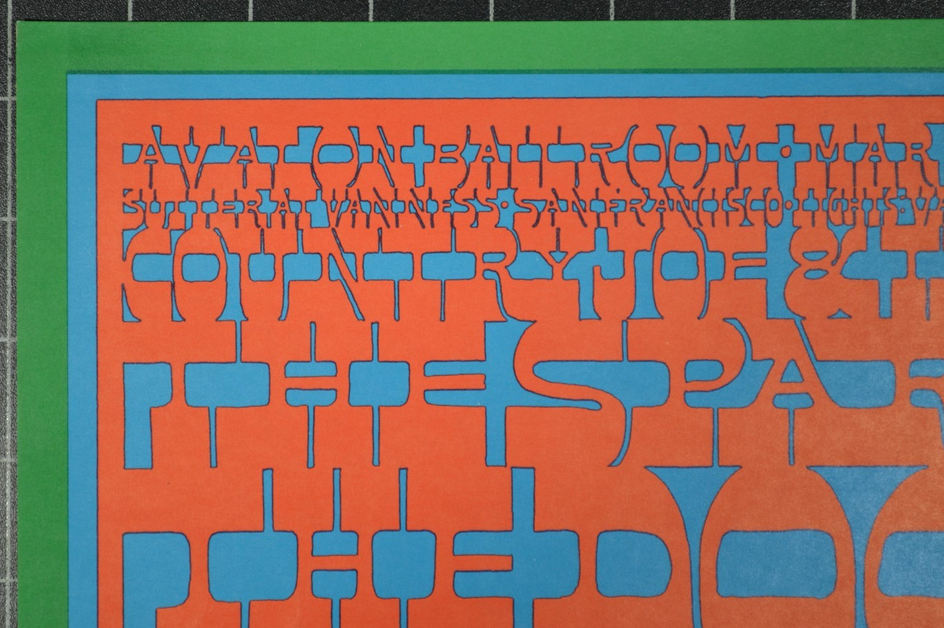 FAMILY DOG 50 - THE DOORS - COUNTRY JOE AND THE FISH - SECOND PRINTING POSTER