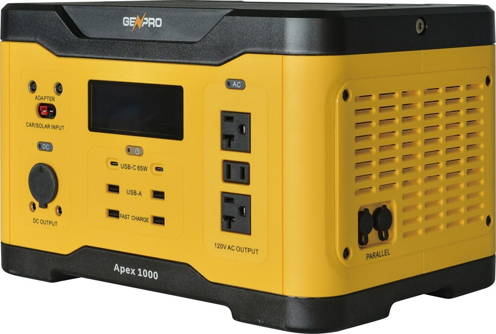 GenPro 1000 - High-Capacity Portable Power Station 1000W 1019Wh AC DC USB Wirel