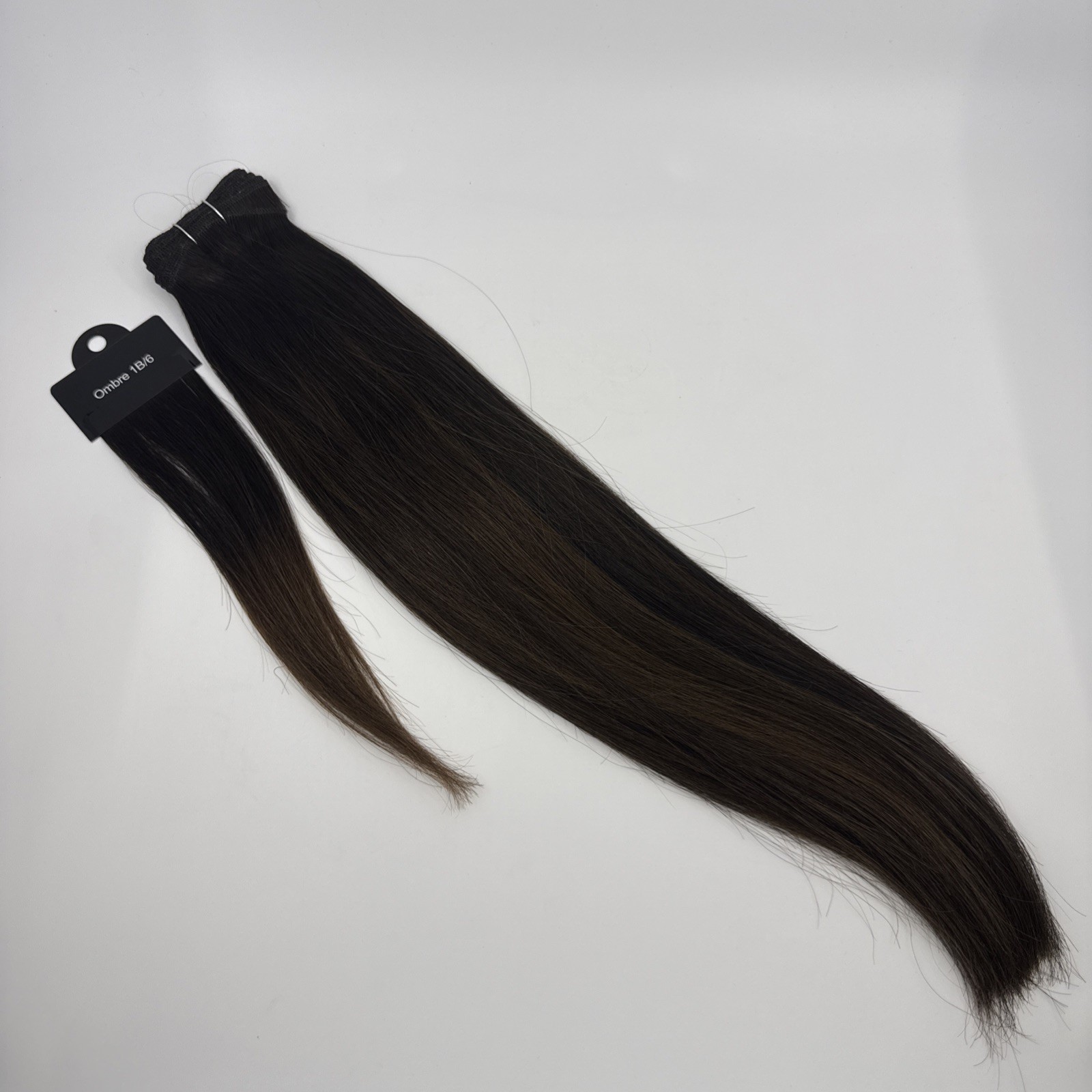 Donna Bella Hybrid Weft Extension FULL Pack 18” Ombré  #1B/6 Human Remy Hair NEW