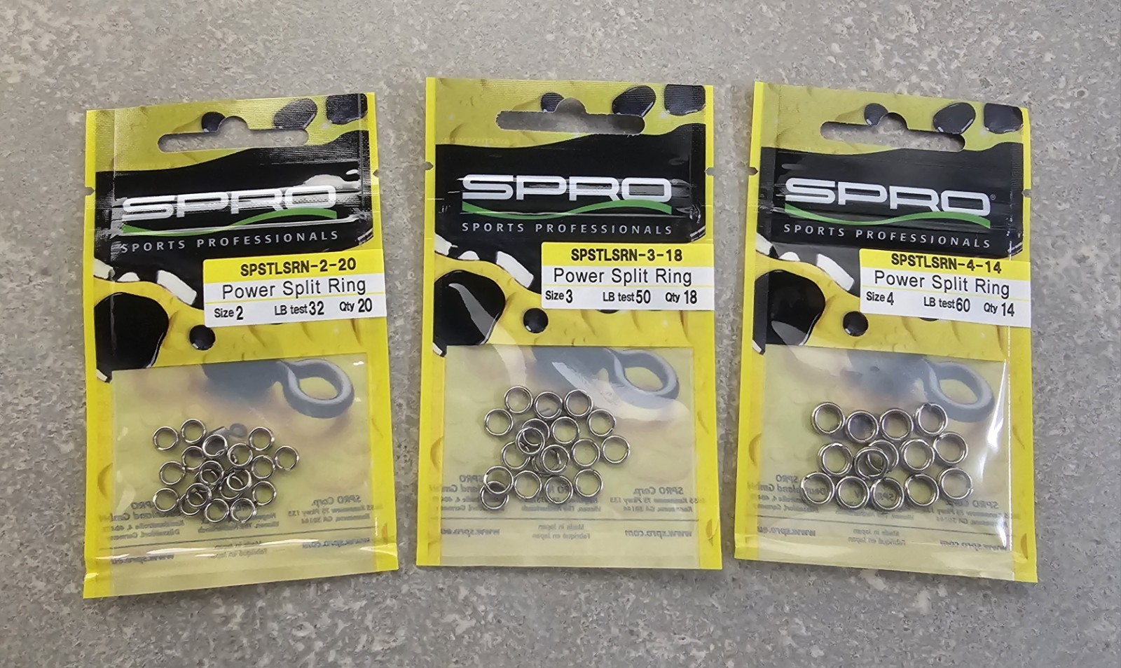 SPRO Power Split Rings - Choose Size & Pound Test FREE SHIPPING