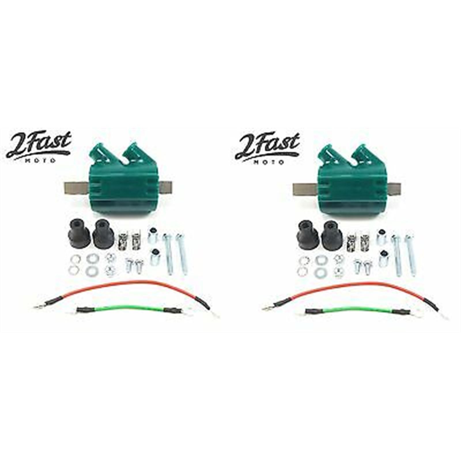 12 Volt Ignition Coil Dual Output High Perf 3 Ohm for Kawasaki 2/Pack 46-15050x2