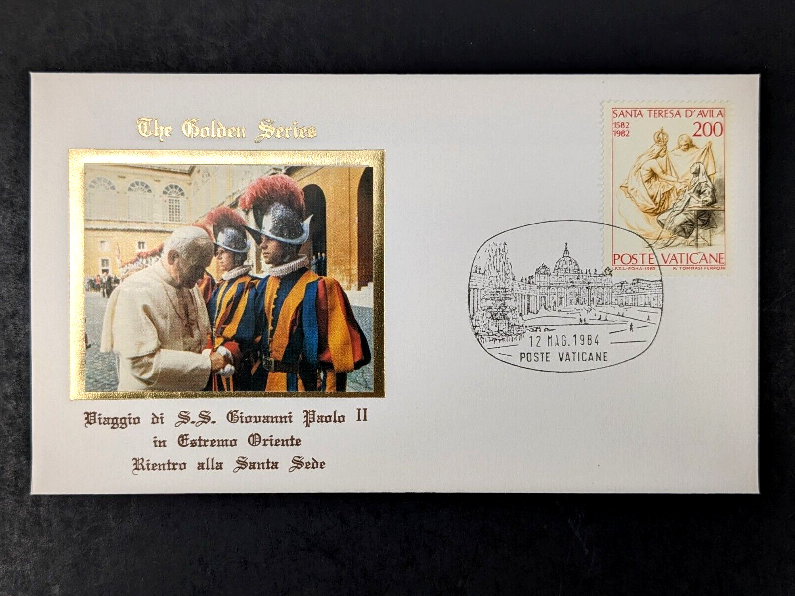 Pope John Paul II, The Golden Series Trip to Asia & Alaska 14 Covers Plus Stamps