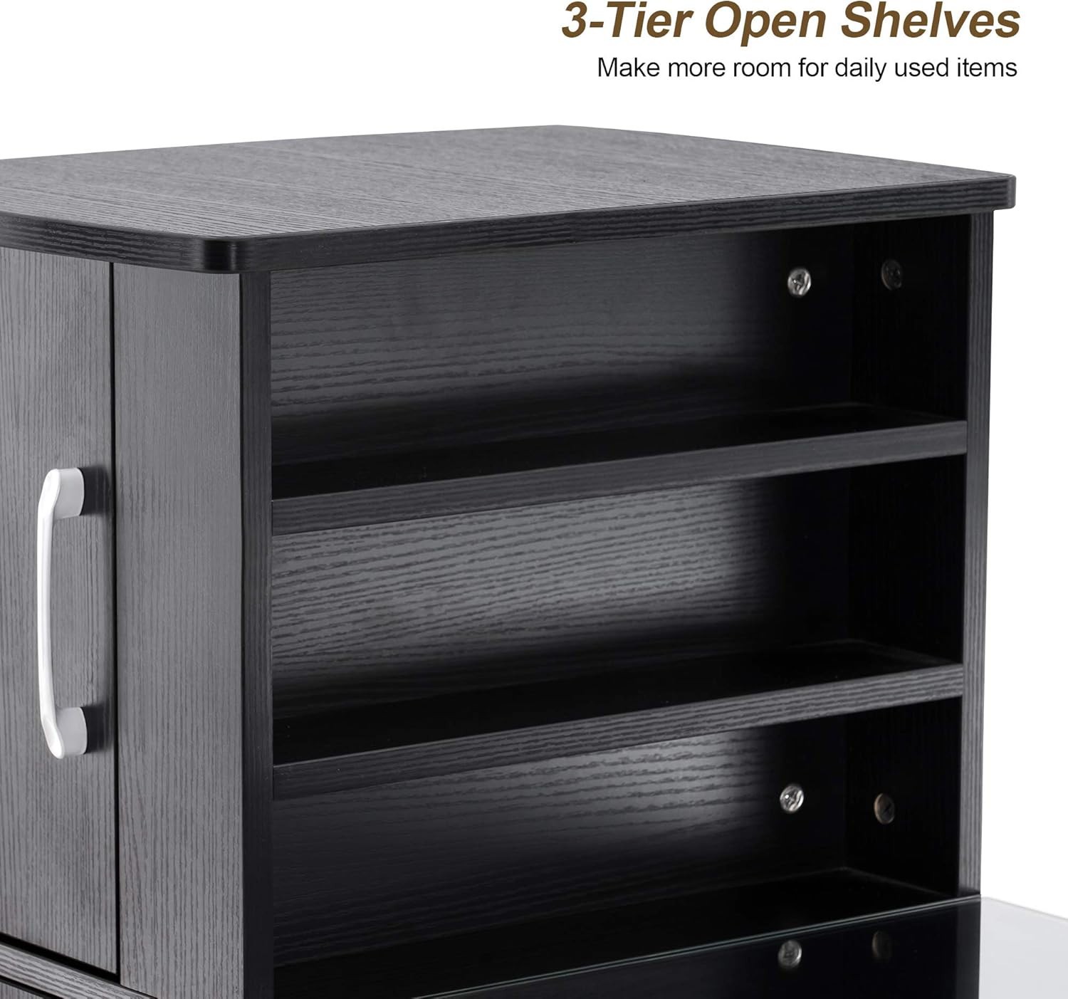 BarberPub 2611 Manicure Table Nail Makeup Desk Workstation