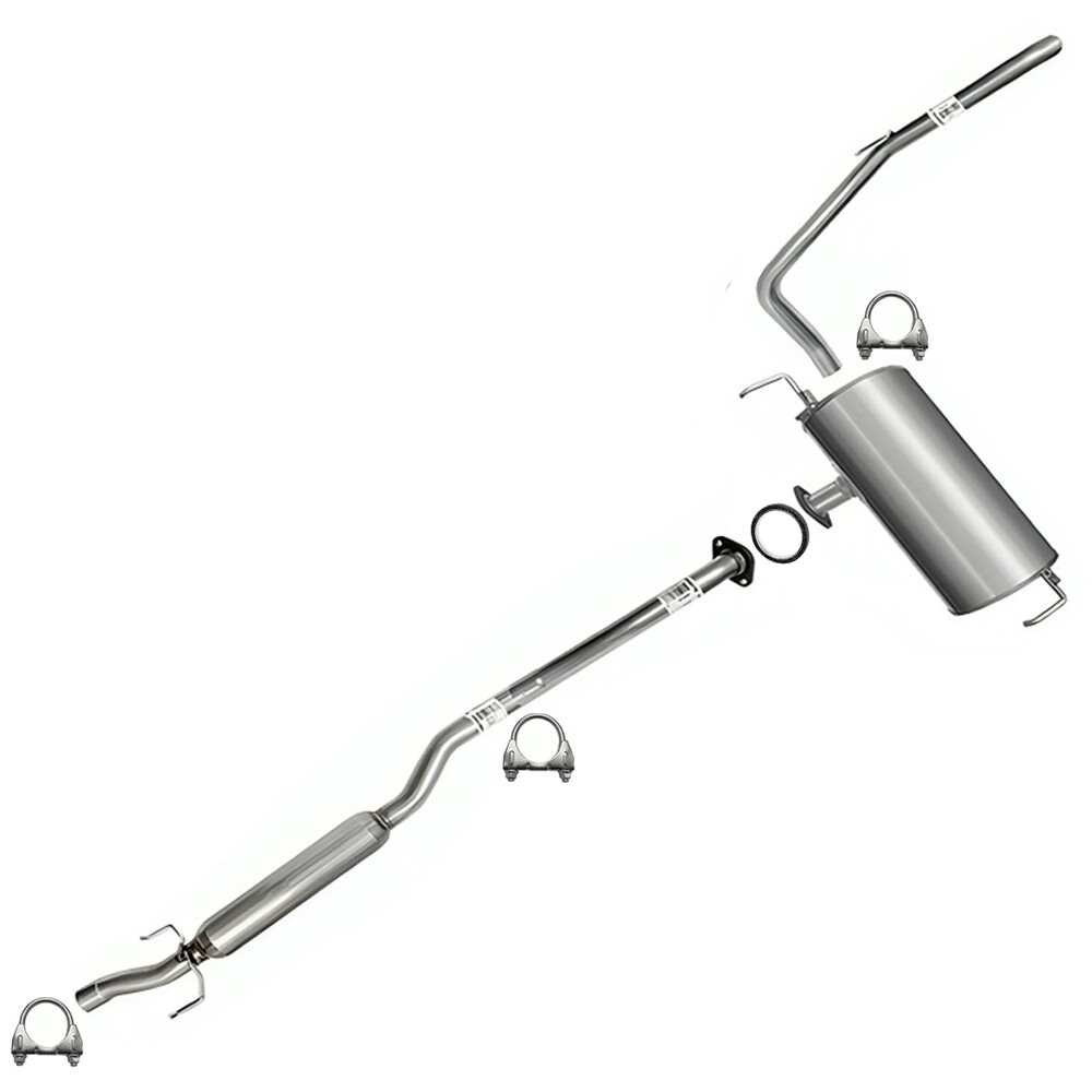 Stainless Steel Resonator Muffler Tailpipe fits: 2004-2010 Toyota Sienna FWD