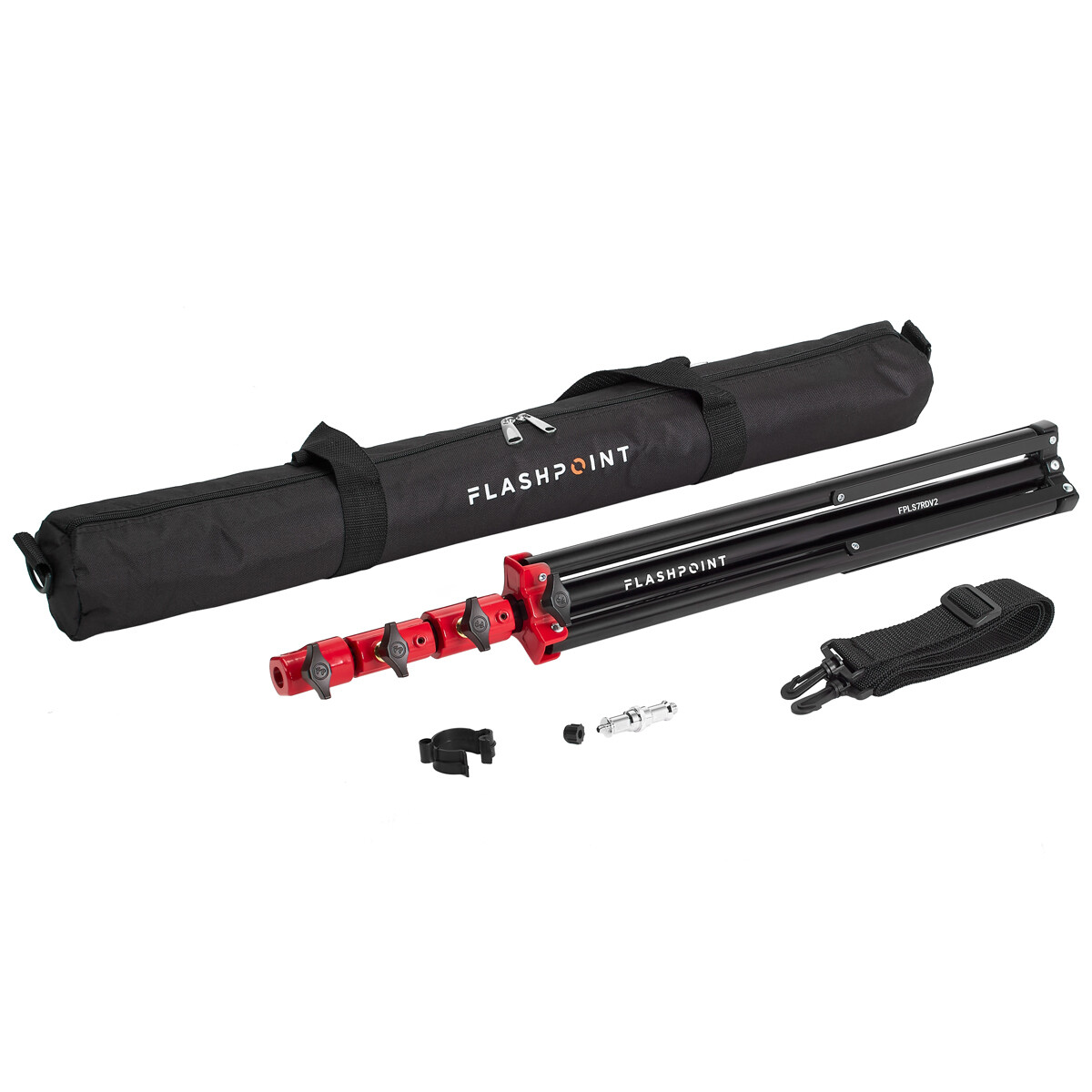 Flashpoint Pro Air-Cushioned Heavy-Duty Light Stand (Red, 7.2') #FP-S-7-RD-V2