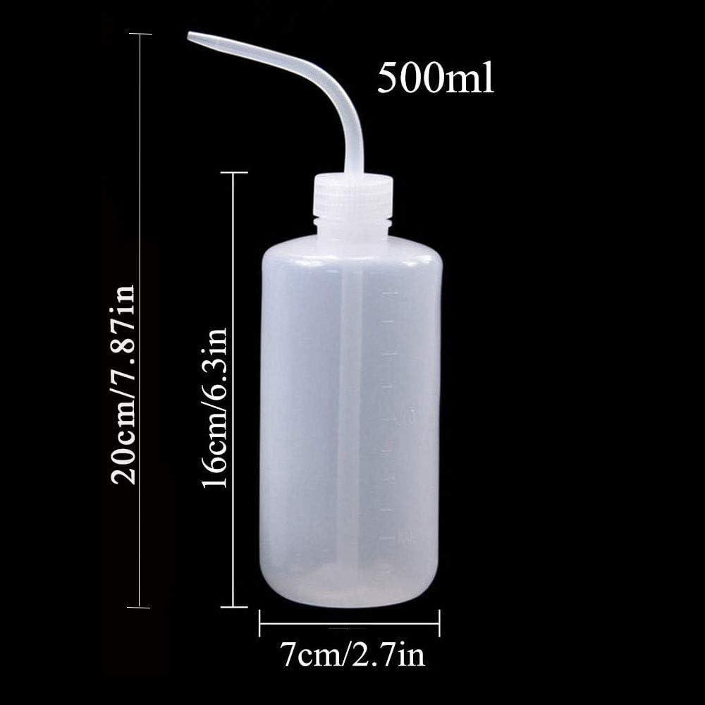 2PCS 500ml Tattoo Squeeze Bottle Diffuser Wash Lab Supply Plastic Squeeze Bottle