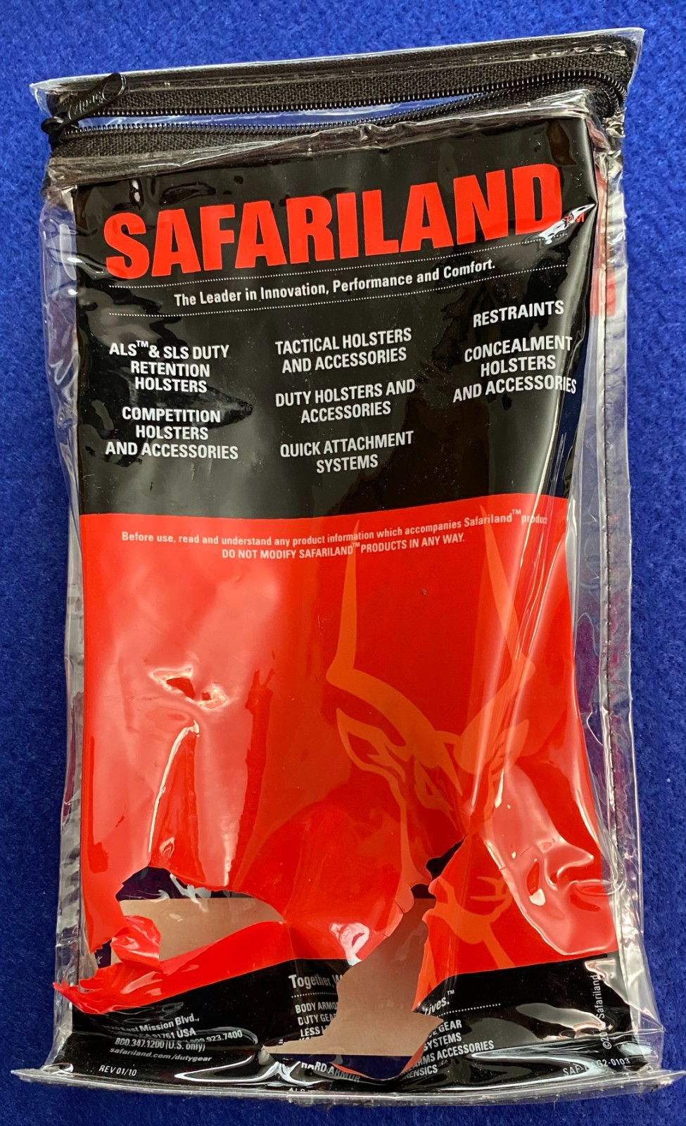 NOS Safariland 4 Round Shotgun Shell Carrier 085-12-2 Black