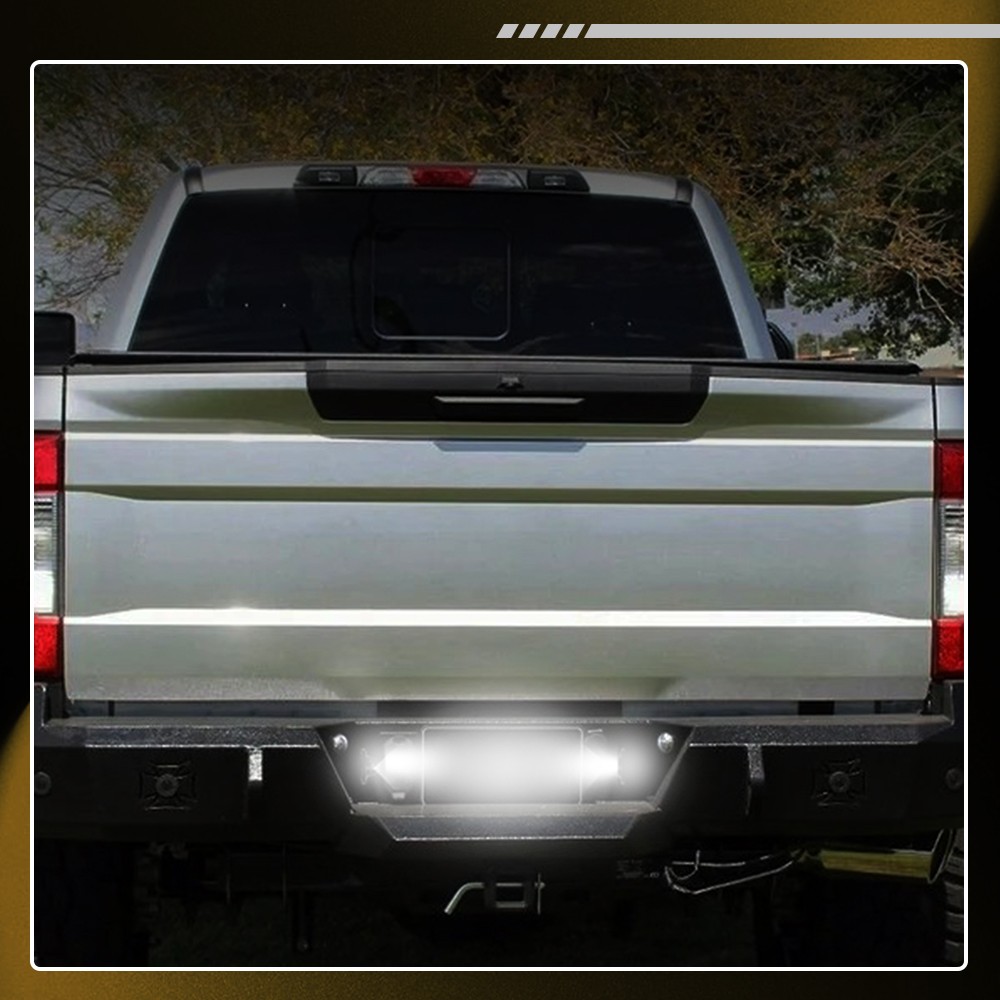 LED License Plate Light w/Wiring Harness Socket for 99-16 Ford F250 F350 F450 SD